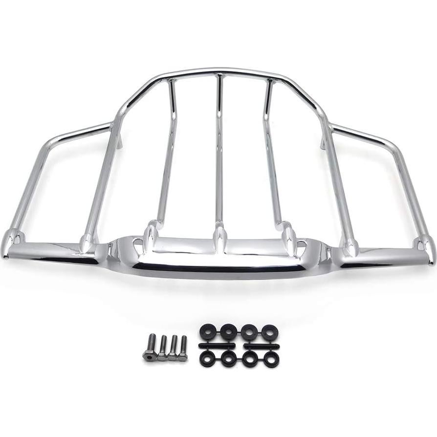 Soporte de Equipaje Cromado HTTMT para Harley Tour Pak 1993-2013
