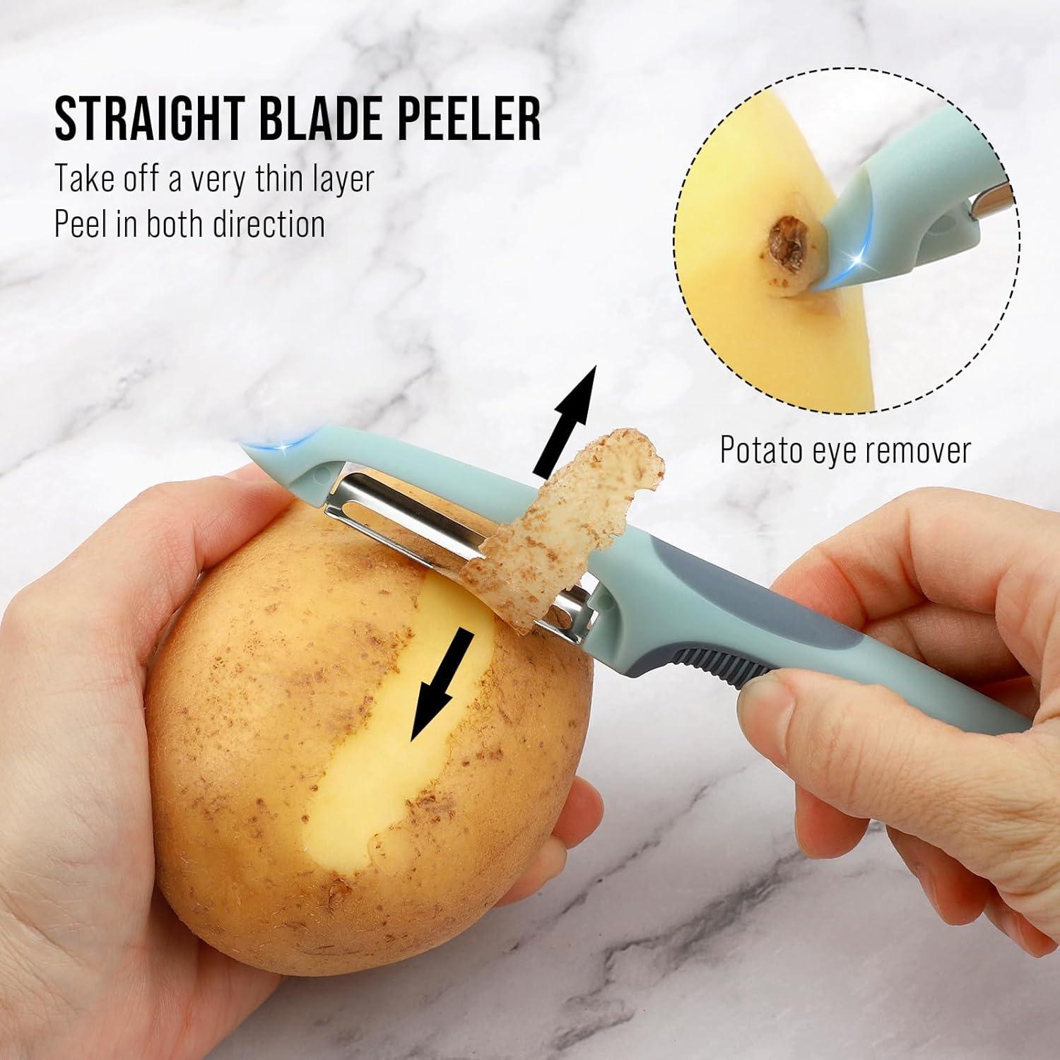 Set de 2 Peladores de Verduras Pneatdez - Julienne y Patatas