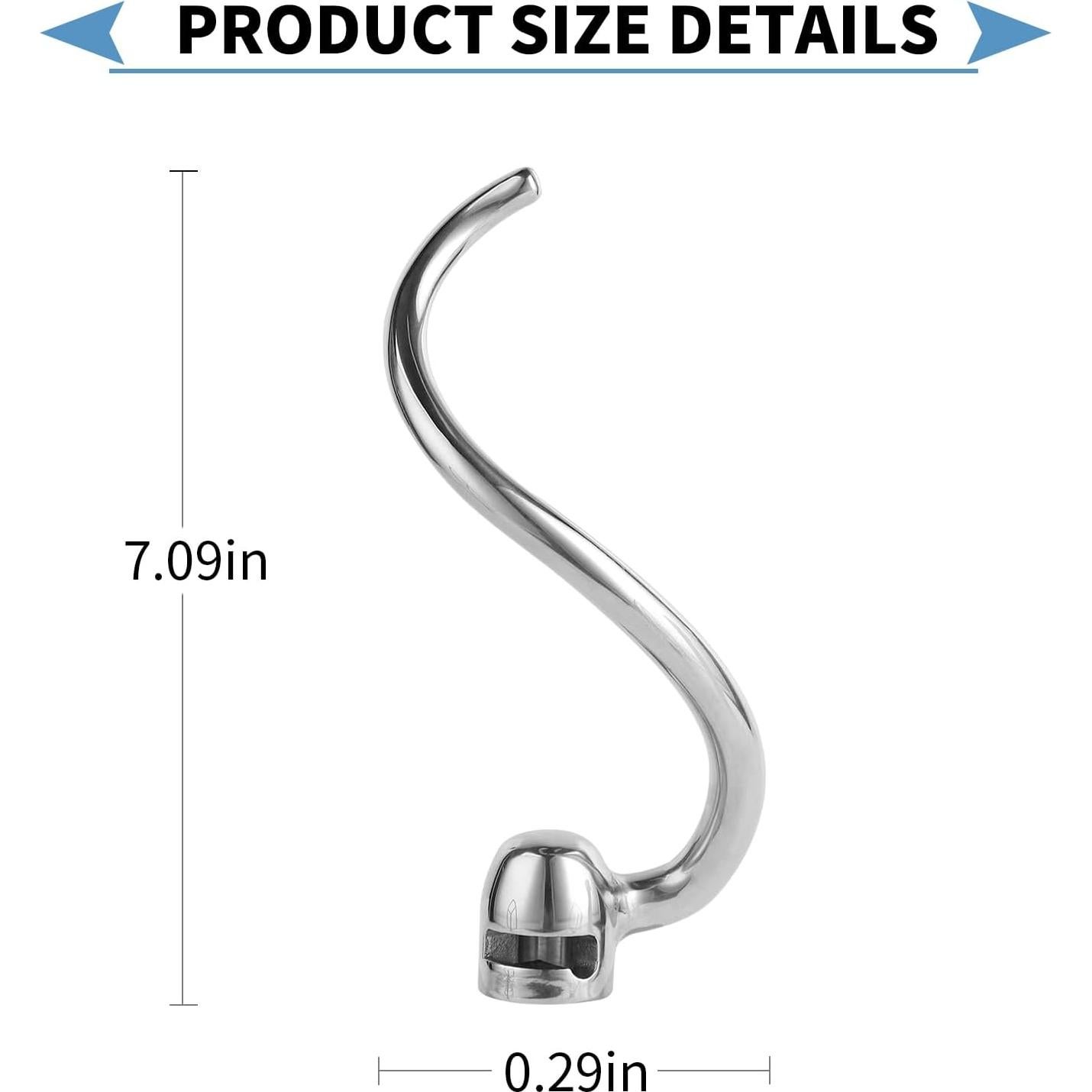 Gancho para masa de acero inoxidable XINBOOGQ 6QT - Amasado eficiente