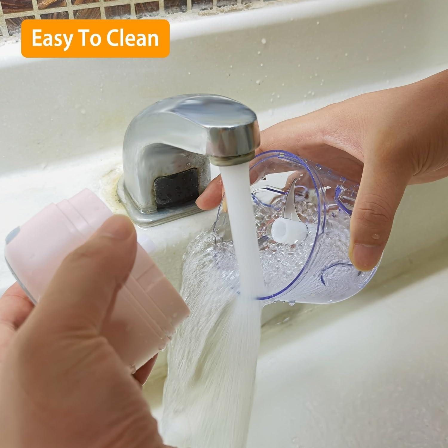 Mini Picador de Ajo Eléctrico 240g Inalámbrico Verde