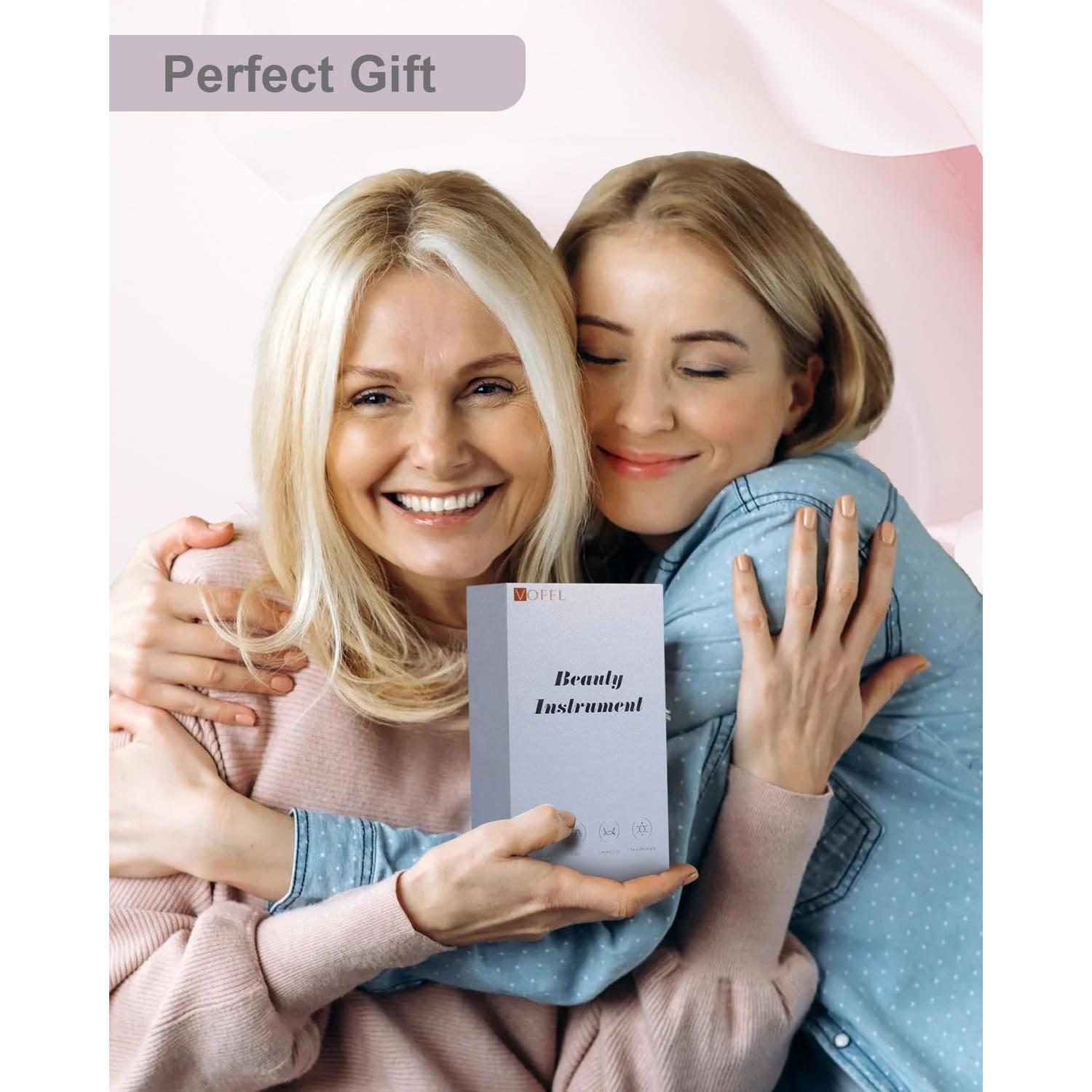 Masajeador Facial Eléctrico VOFEL 4 en 1 Rosa - Anti Envejecimiento