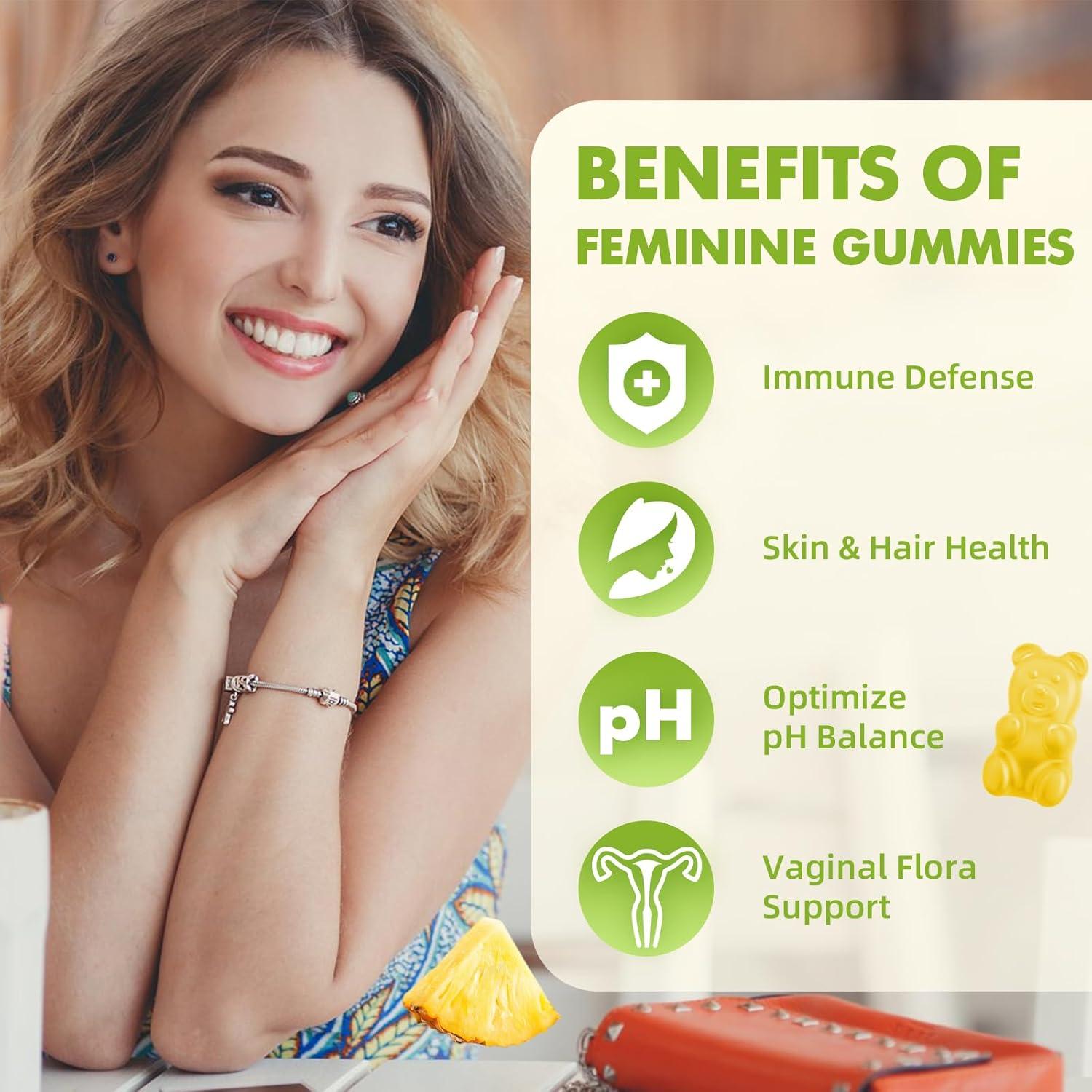 Gominolas de Equilibrio Femenino Softbear 60 Unidades Piña