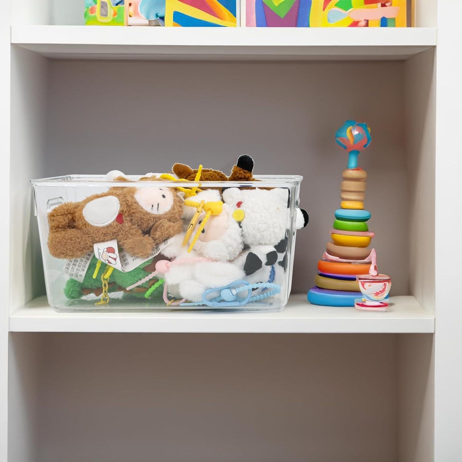 10 Contenedores de Almacenamiento Transparentes ZEXALOR 23.8x13x10 cm