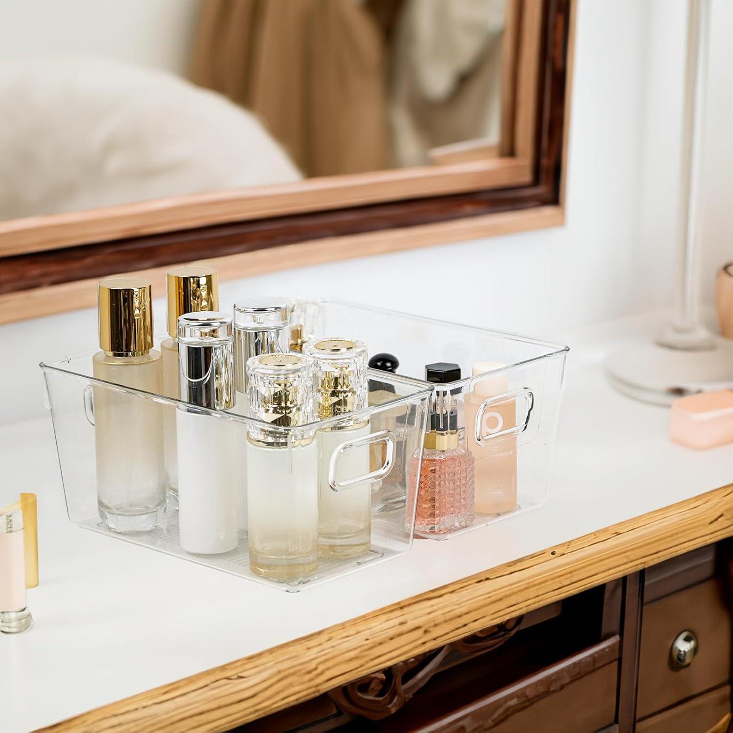 10 Contenedores de Almacenamiento Transparentes ZEXALOR 23.8x13x10 cm