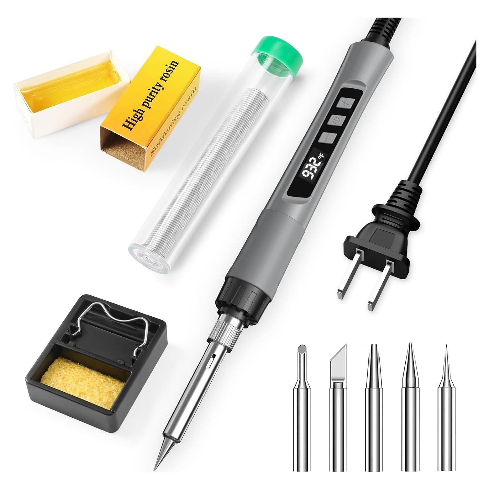 Kit de Soldador Crtsweker 190W con Pantalla LED y Accesorios