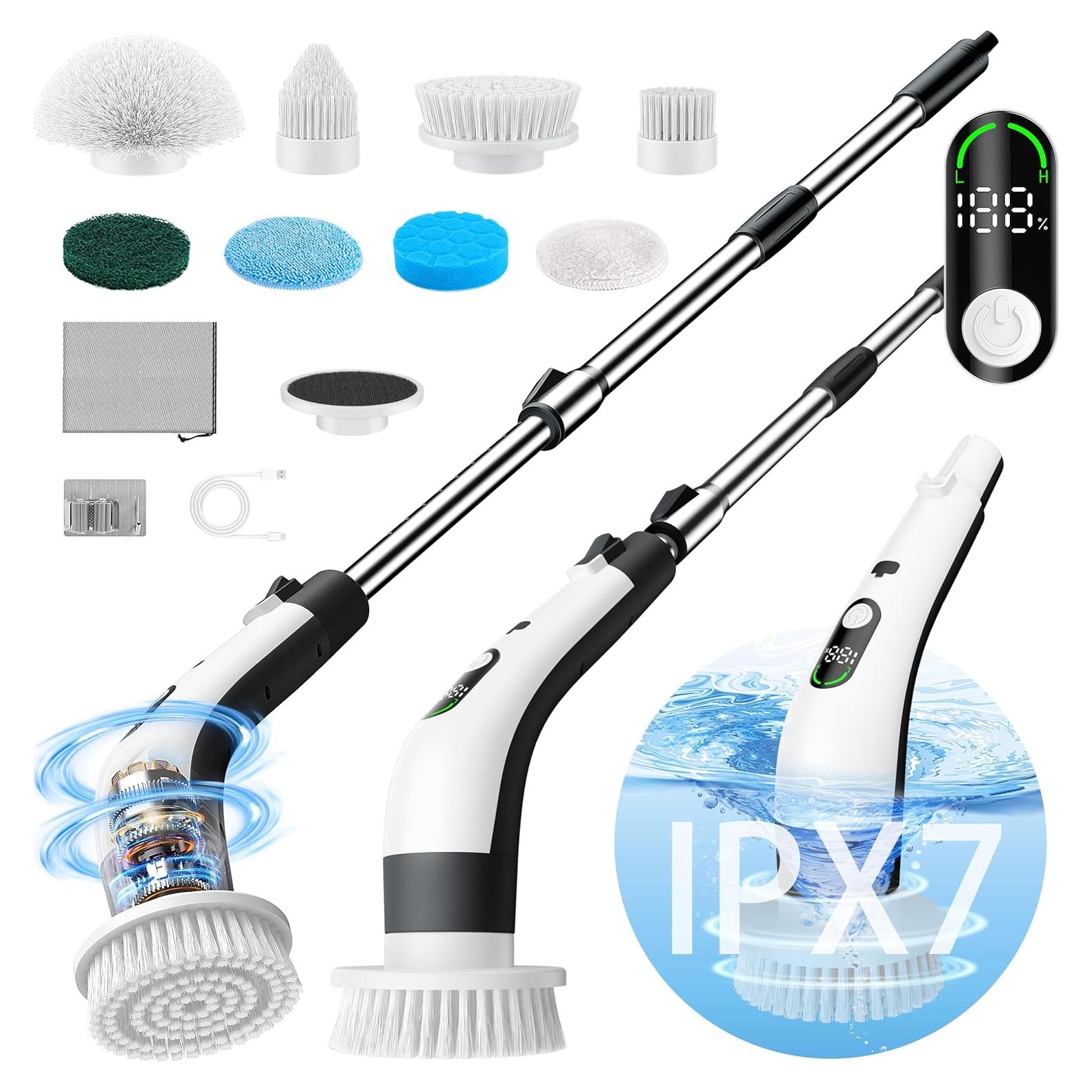 Limpiador Eléctrico de Espín Vaxbree IPX7 8 Cabezas 120 Min