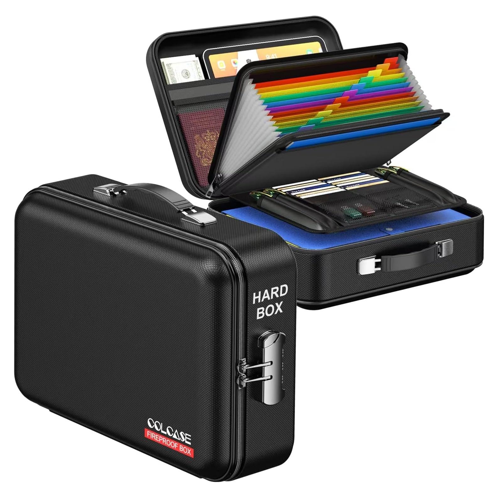 Caja de Documentos a Prueba de Fuego COLCASE 2.16 kg Negra