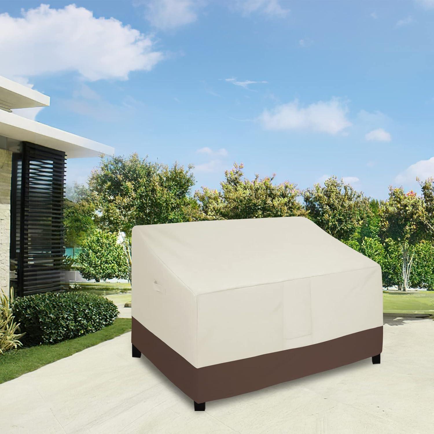 Funda Impermeable para Loveseat Easy-Going 137x97x89 cm Beige/Marrón