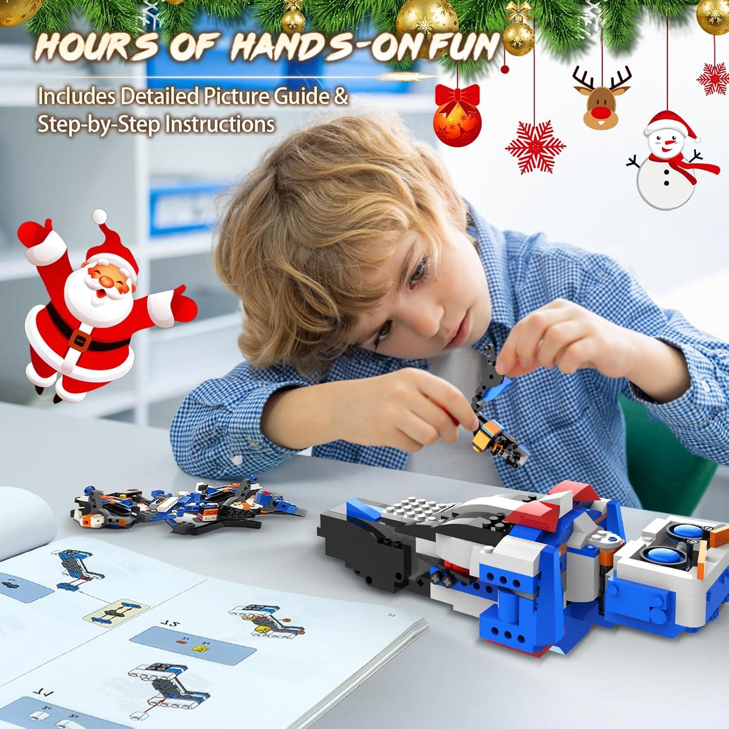 Kit de Construcción de Robots STEM 635 Piezas para Niños