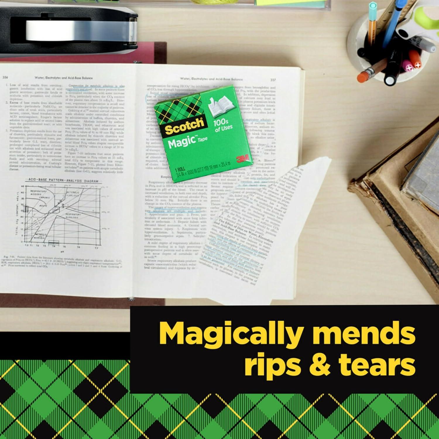 Cinta Mágica Scotch 6 Rollos 1.9 x 254 cm Invisible