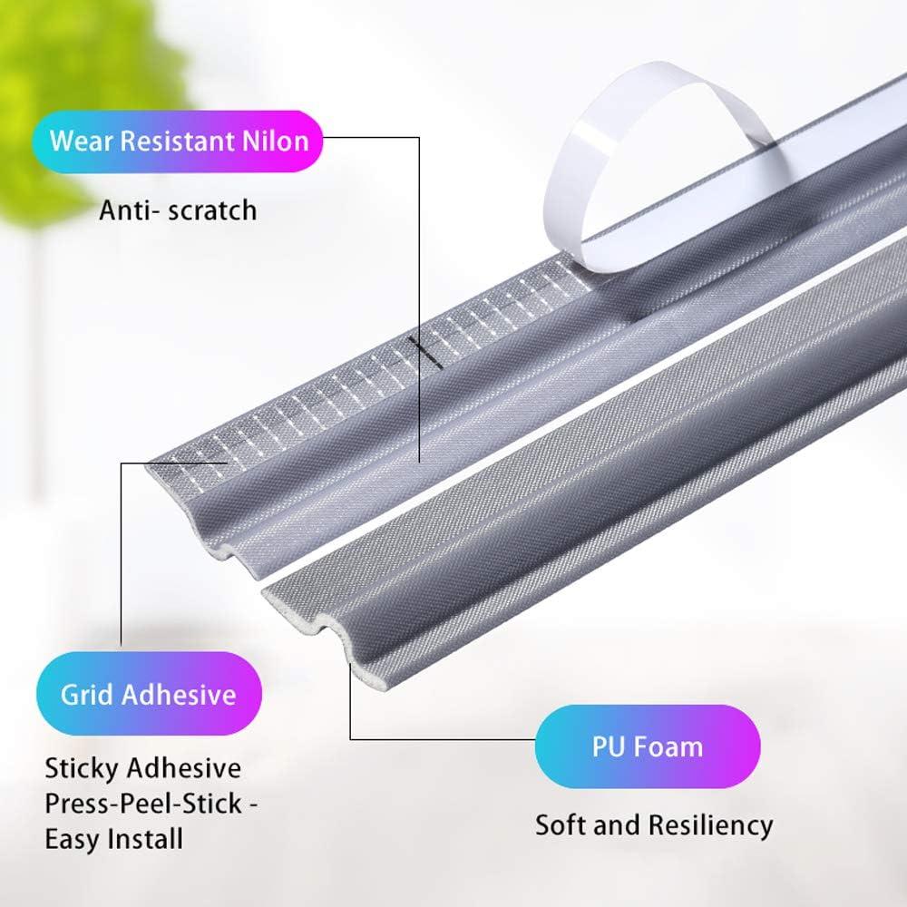 Tira de Sello Autoadhesiva Cuysfead 8 m Negro Aislamiento Acústico