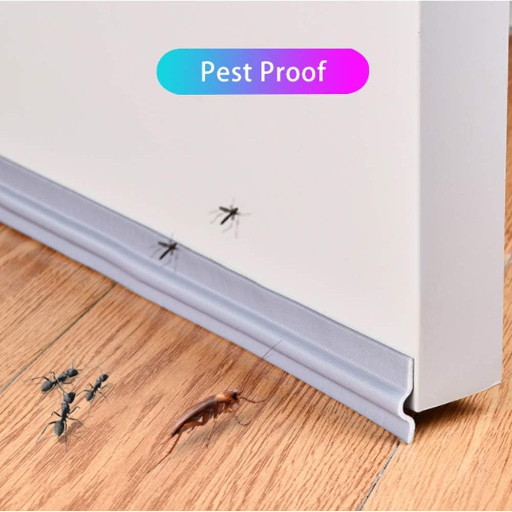 Tira de Sello Autoadhesiva Cuysfead 8 m Negro Aislamiento Acústico