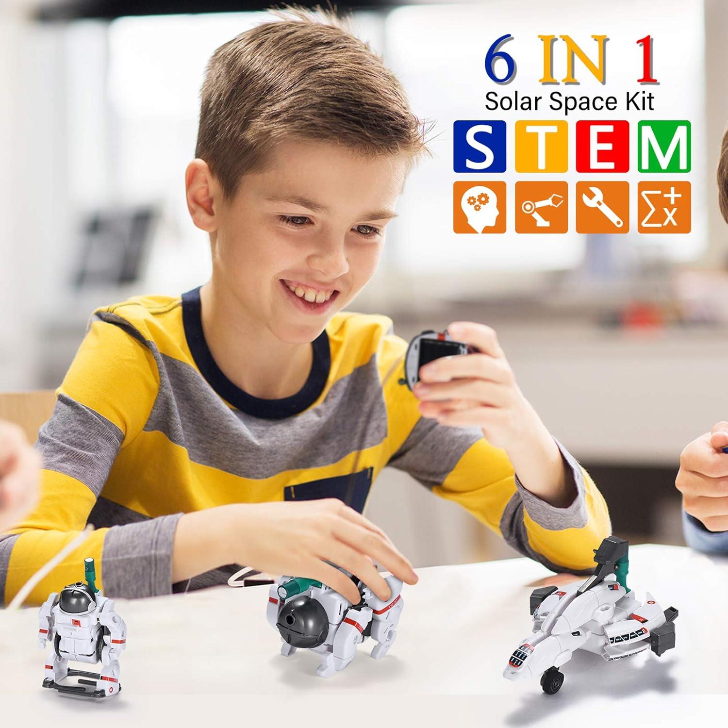 Kits de Robot Solar 6-en-1 AESGOGO para Niños 8-12 Años