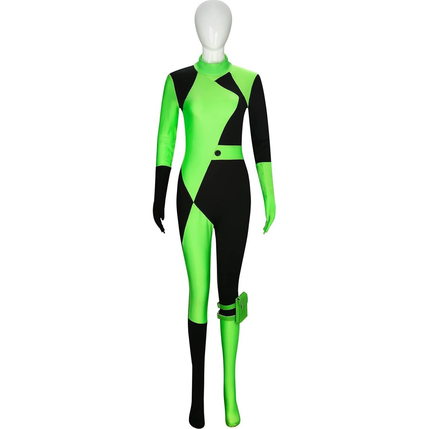 Disfraz de cuerpo Materuis Shego para mujer, cosplay Halloween