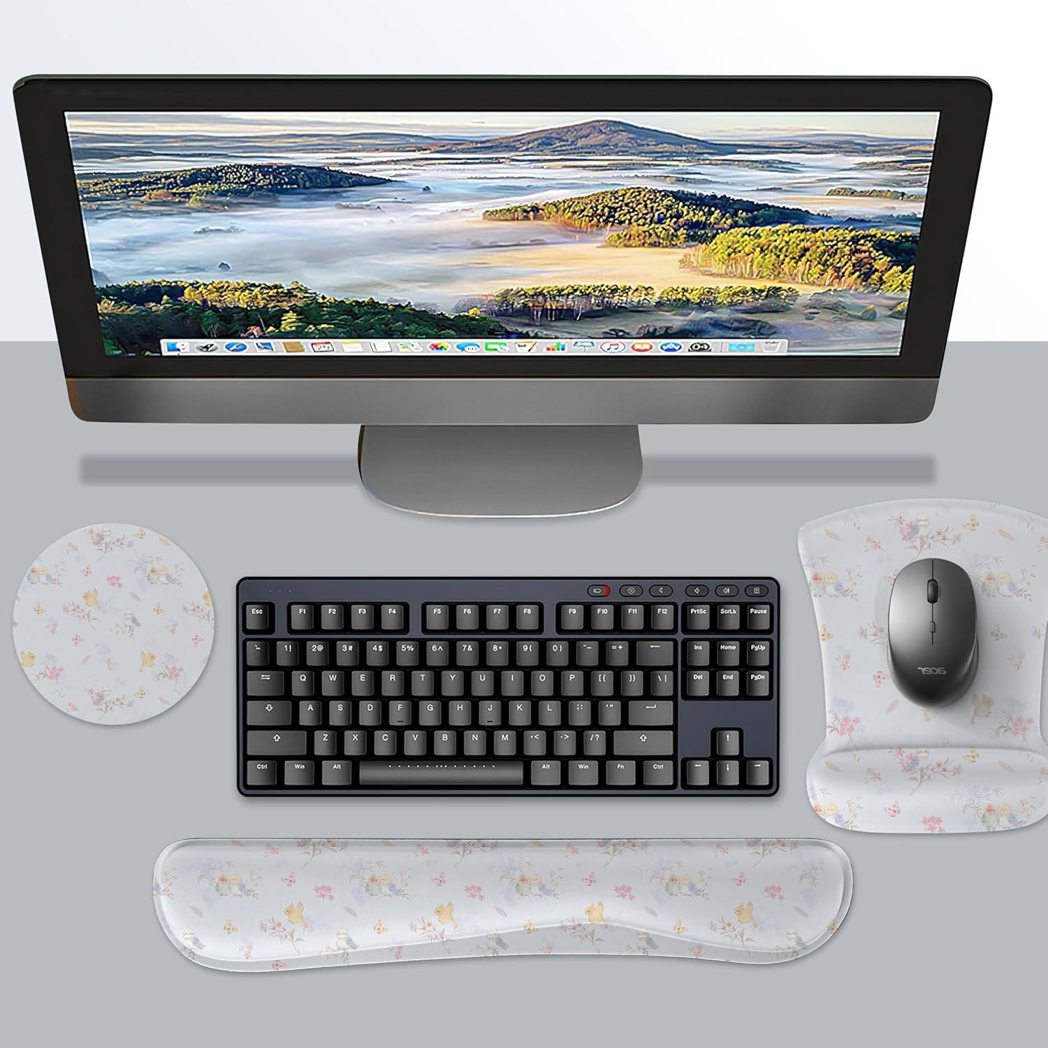 Conjunto Almohadilla Ergonómica AORTDES para Teclado y Ratón