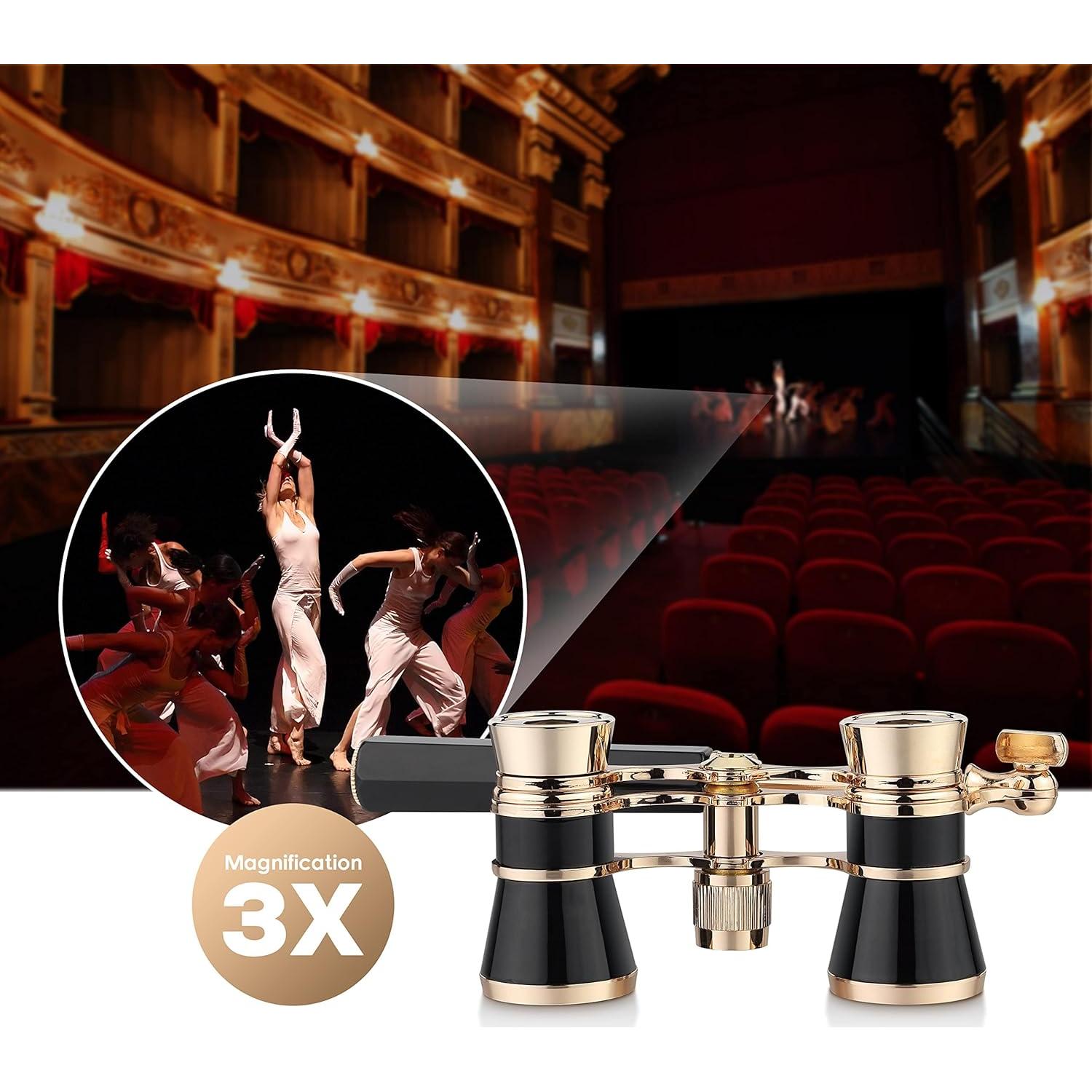 Binoculares de Ópera Yourelexit 3X25 Compactos Plegables