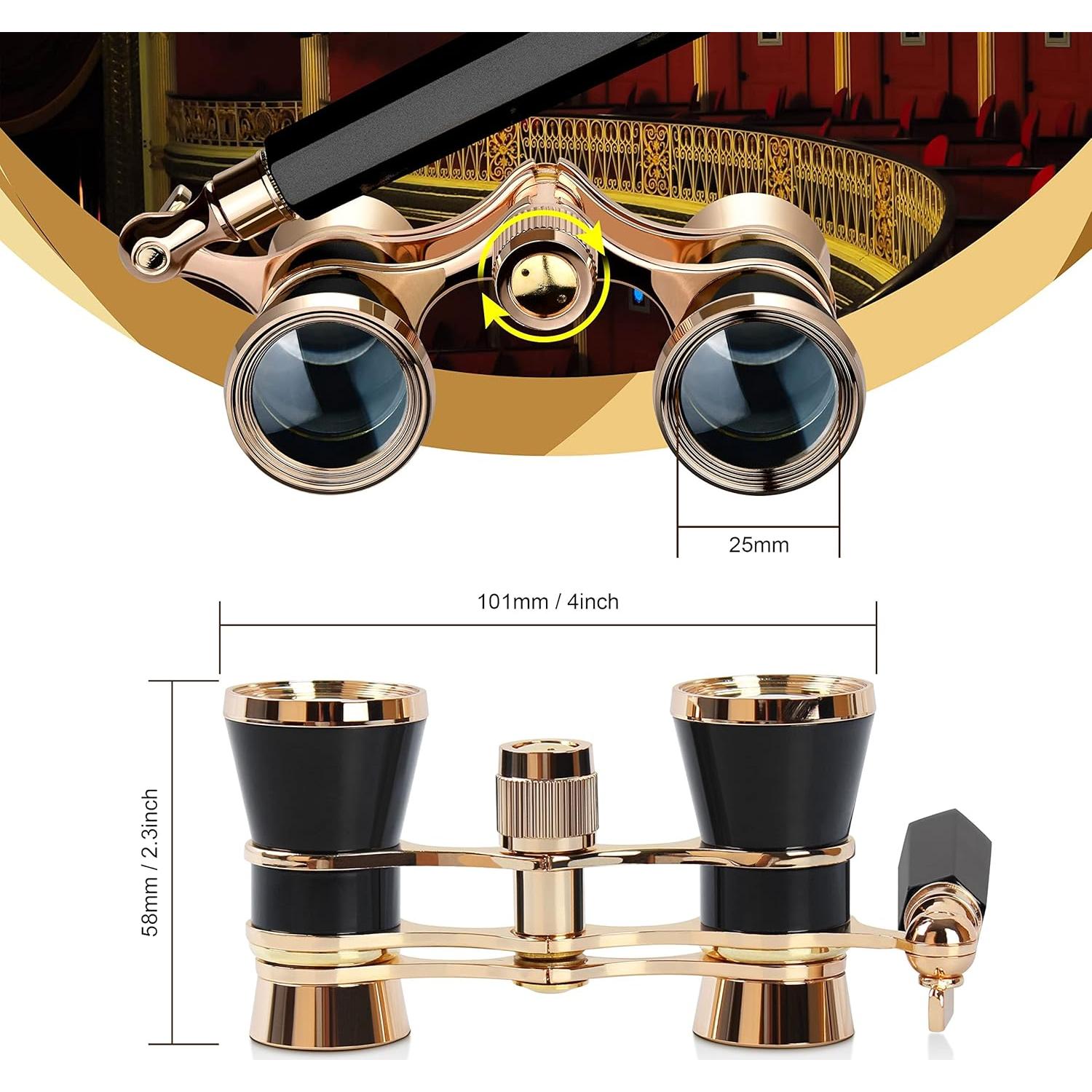 Binoculares de Ópera Yourelexit 3X25 Compactos Plegables