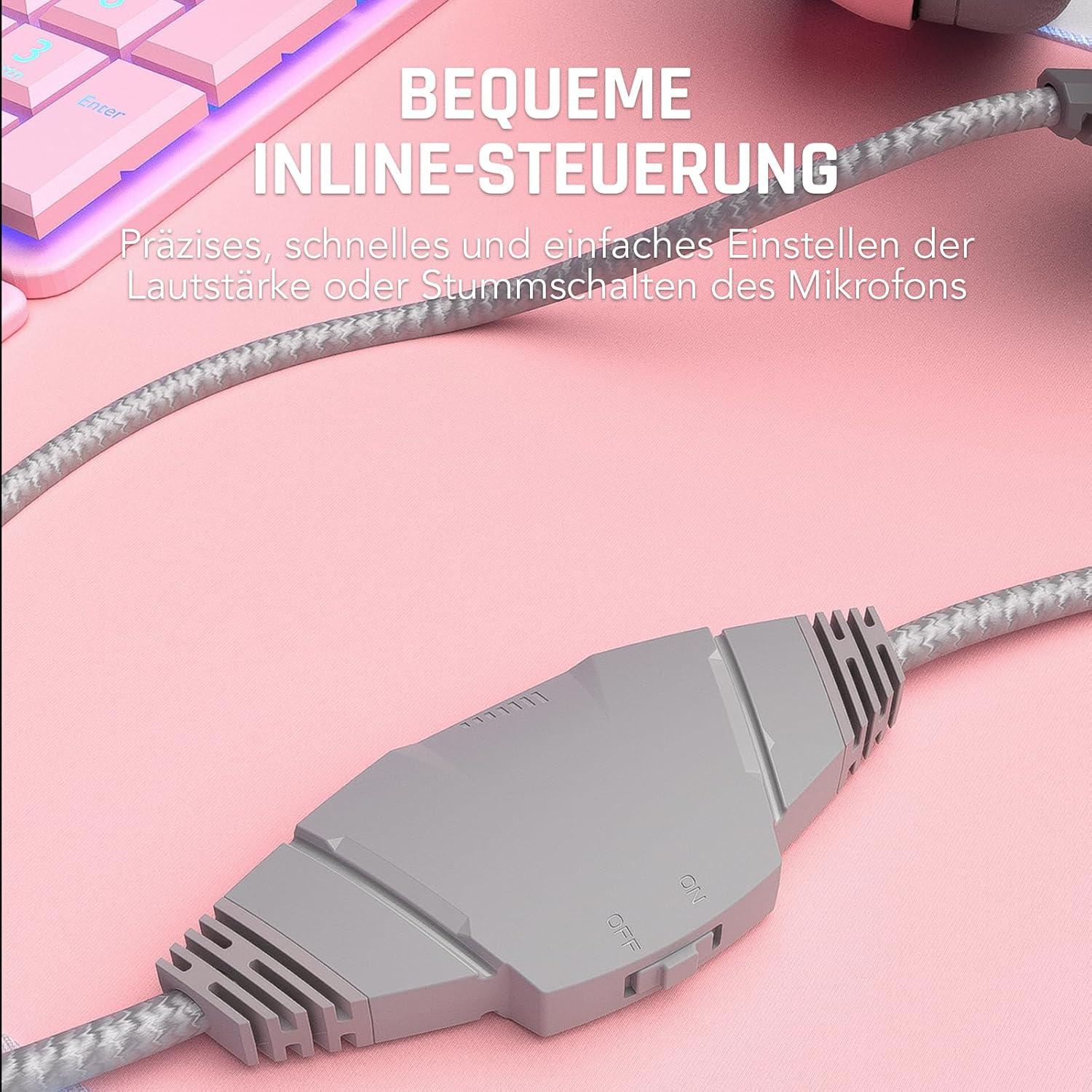 Auriculares Gaming Black Shark BS-X1 Rosa 50mm con Micrófono