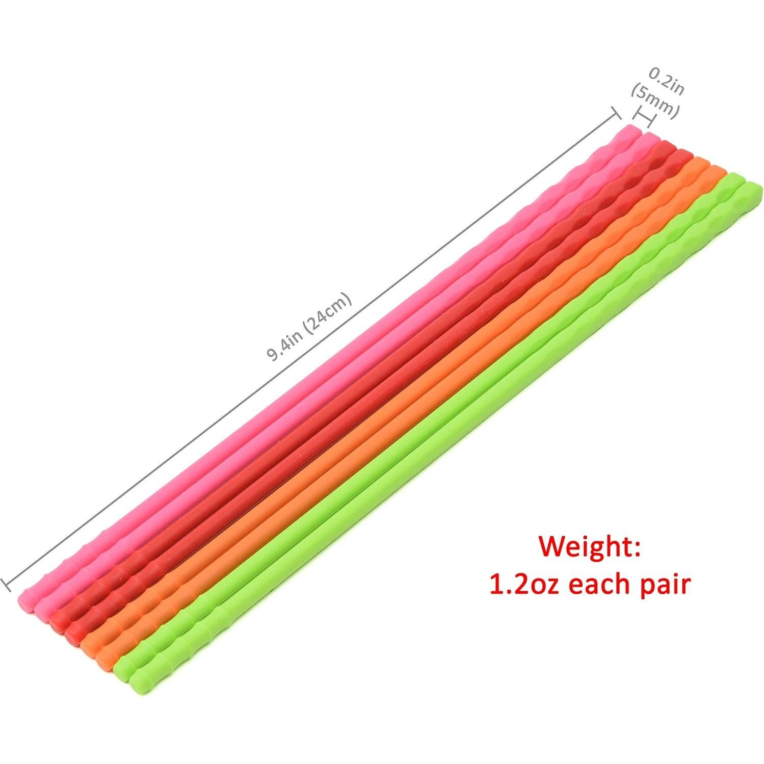Juego de 4 Palillos de Cocina de Silicona Antideslizantes 23.9 cm