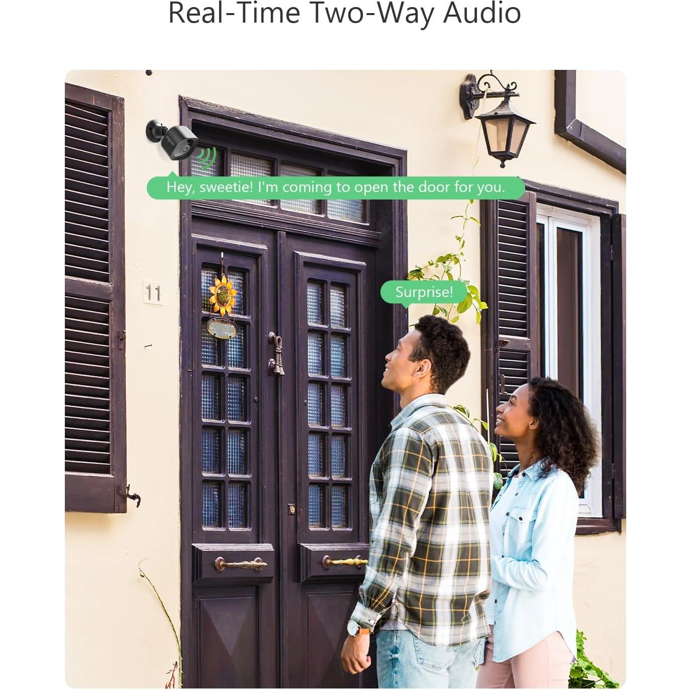 Cámaras de Seguridad Inalámbricas Viigytek 2K WiFi IP65 2Pack