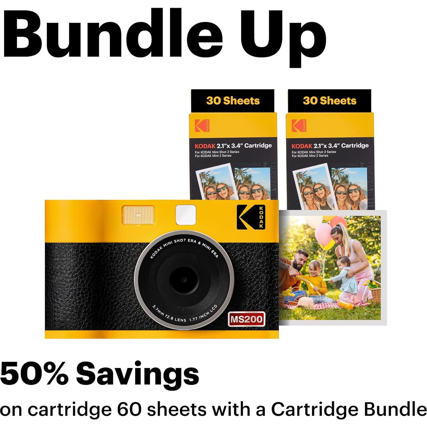 KODAK Mini Shot 2 ERA Cámara Instantánea + Impresora 68 Hojas