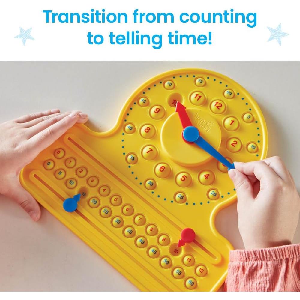 Reloj de Línea Numérica hand2mind para Aprender la Hora