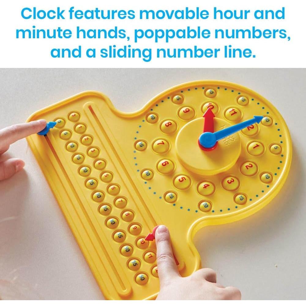 Reloj de Línea Numérica hand2mind para Aprender la Hora