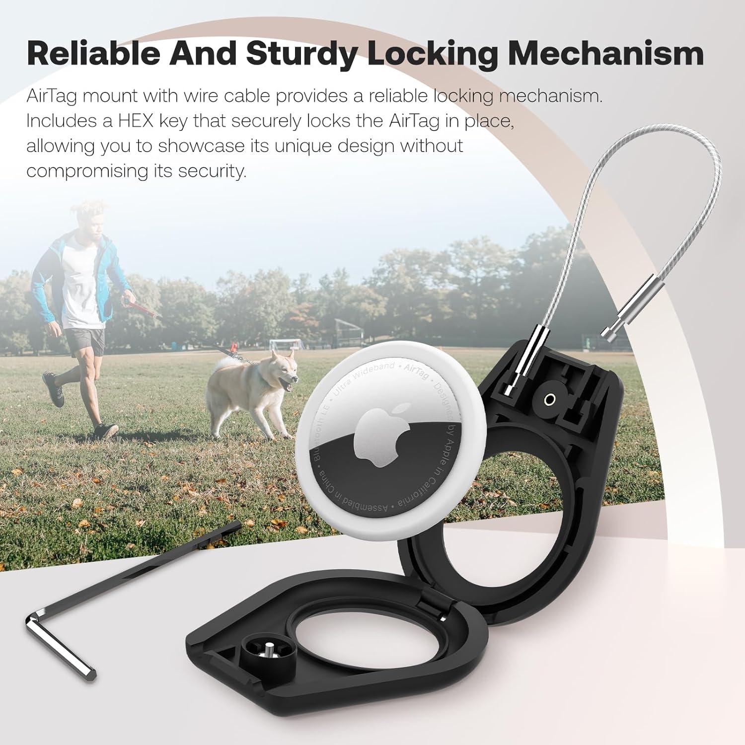 Paquete de 4 Soportes para Apple AirTag Pautas - Funda con Cable