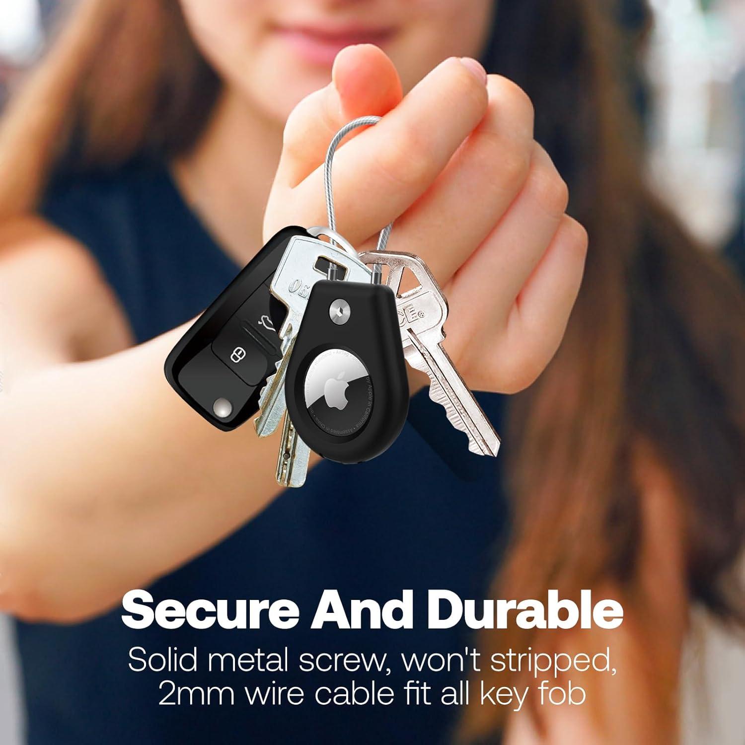 Paquete de 4 Soportes para Apple AirTag Pautas - Funda con Cable