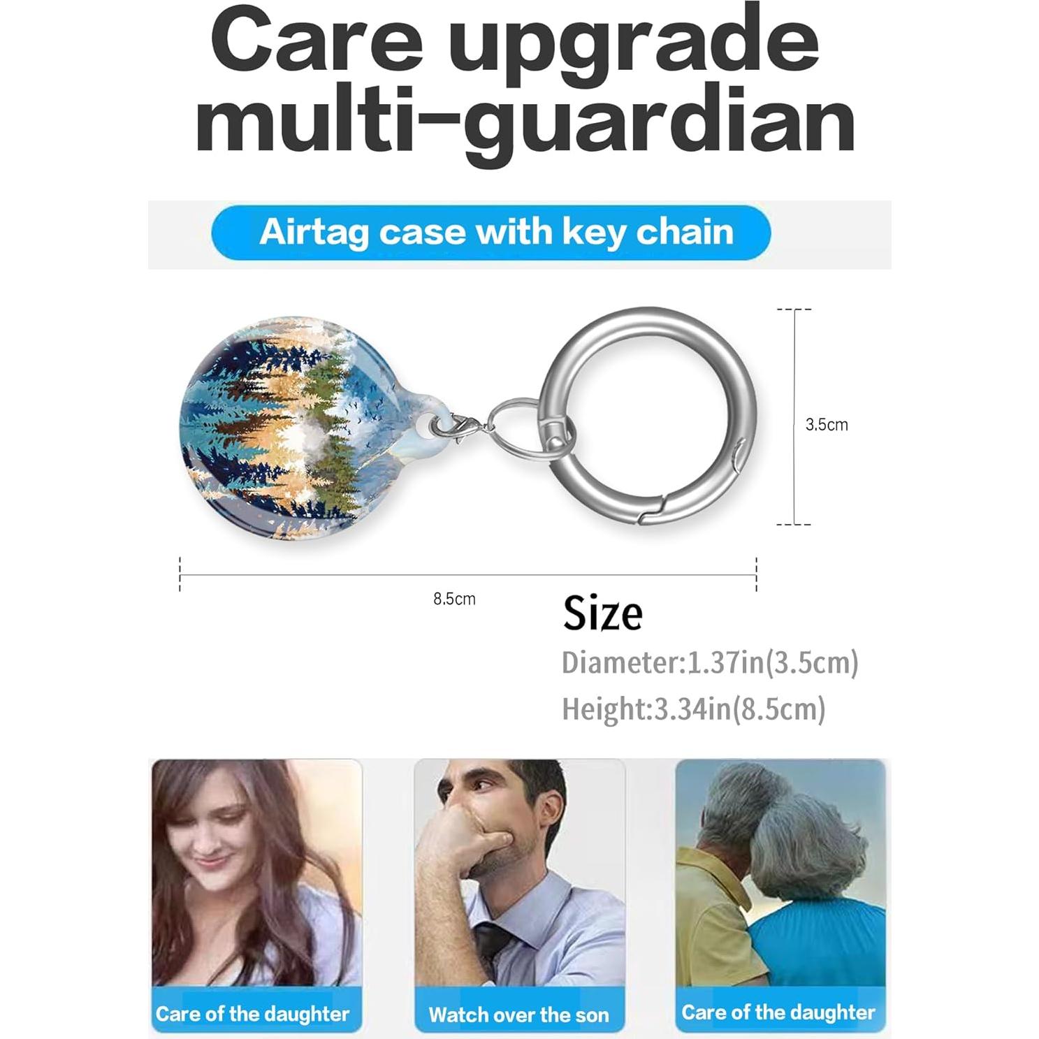 Funda Protectora para Air Tag LZMtacase - Paisaje Montaña