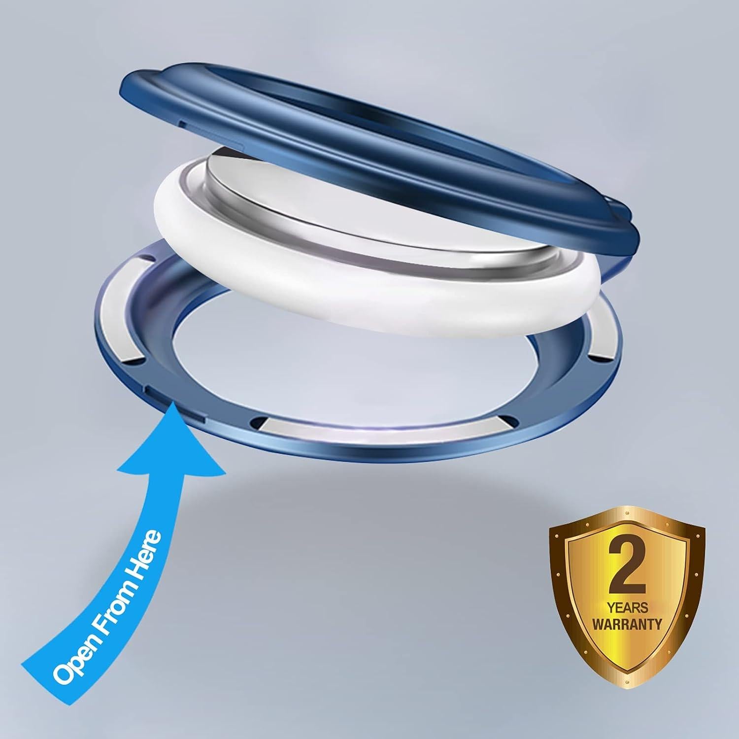 Soporte Magnético para Airtag Jelava - Funda de Aluminio Plata