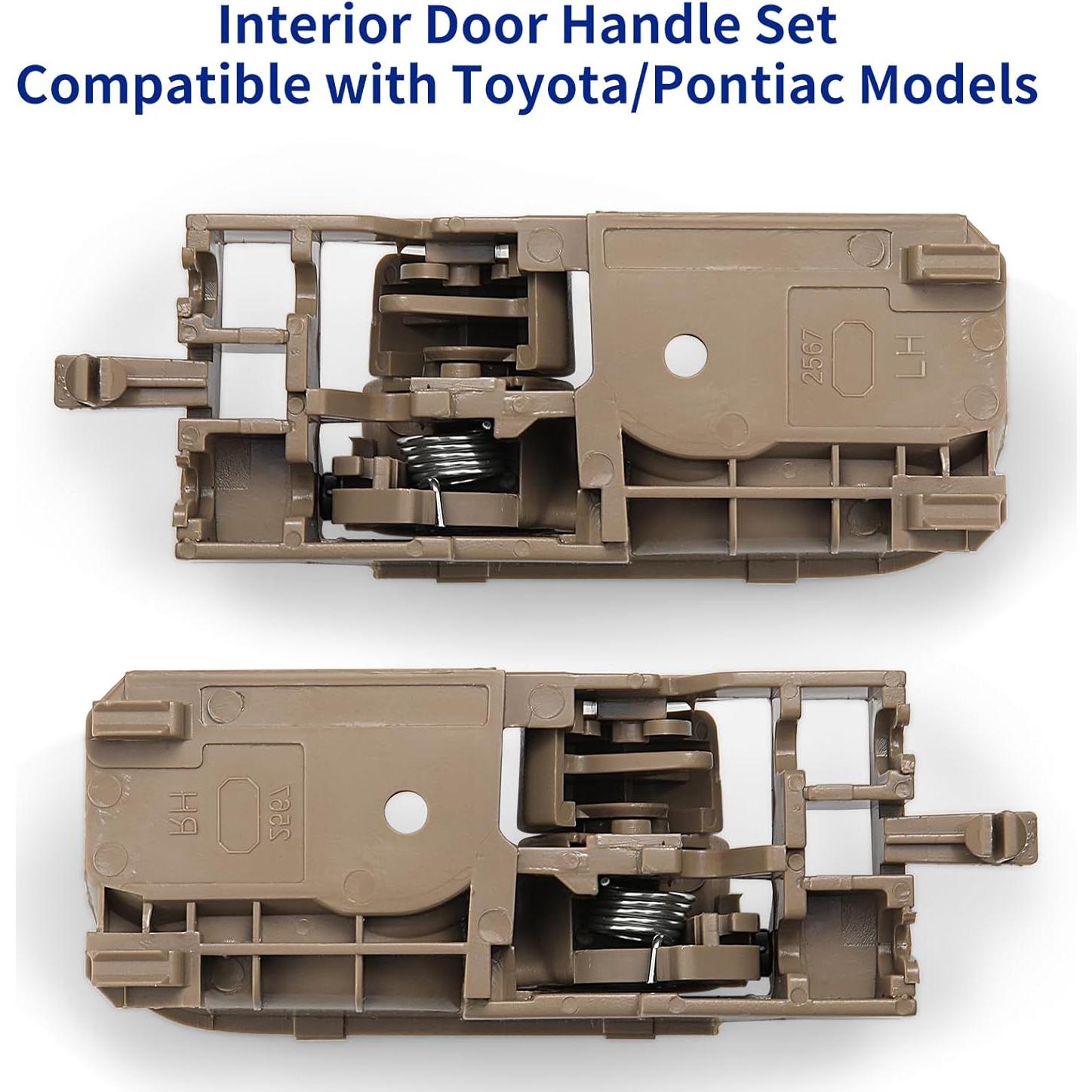 Juego de Manijas de Puerta Interior Lcyolada Beige 2 Piezas