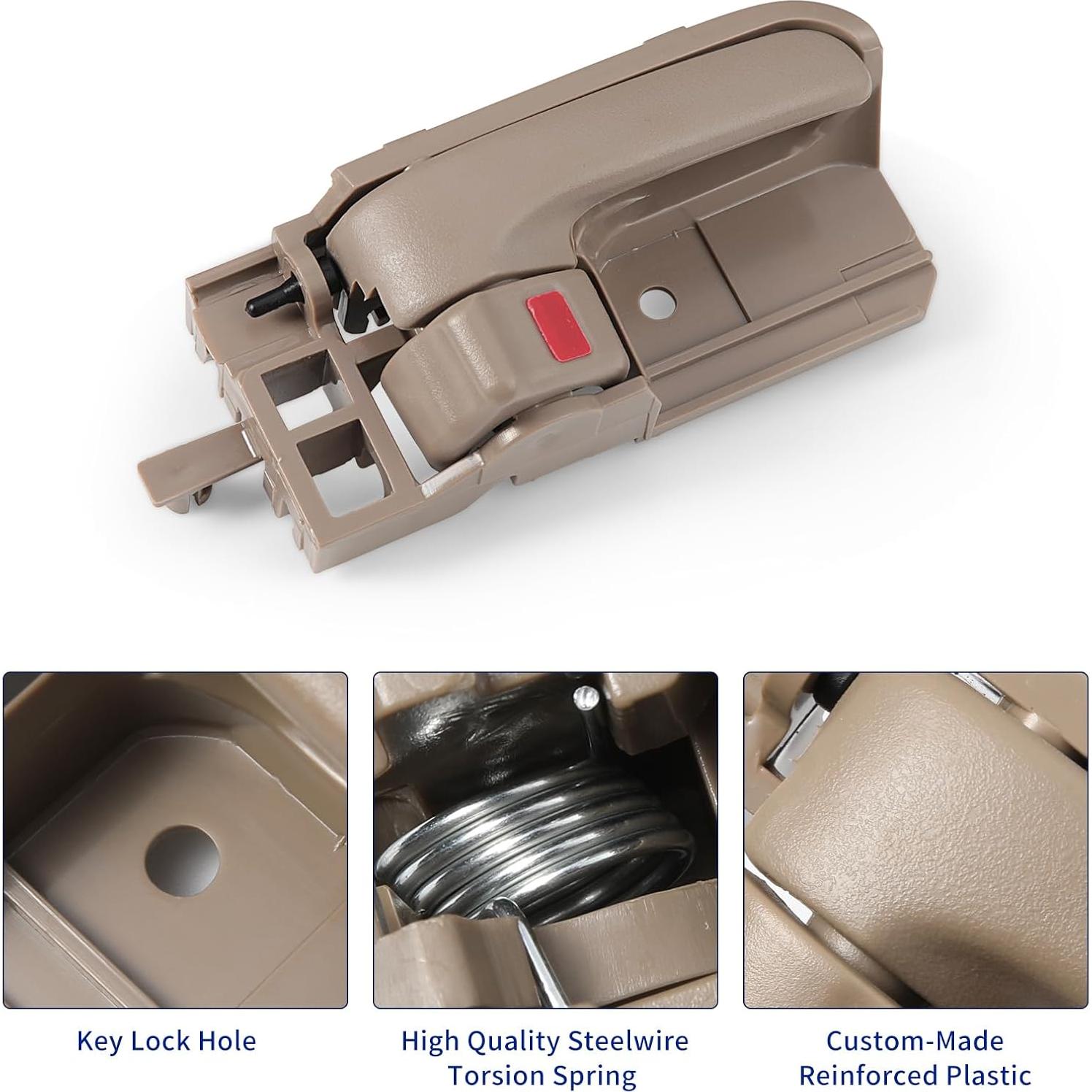 Juego de Manijas de Puerta Interior Lcyolada Beige 2 Piezas