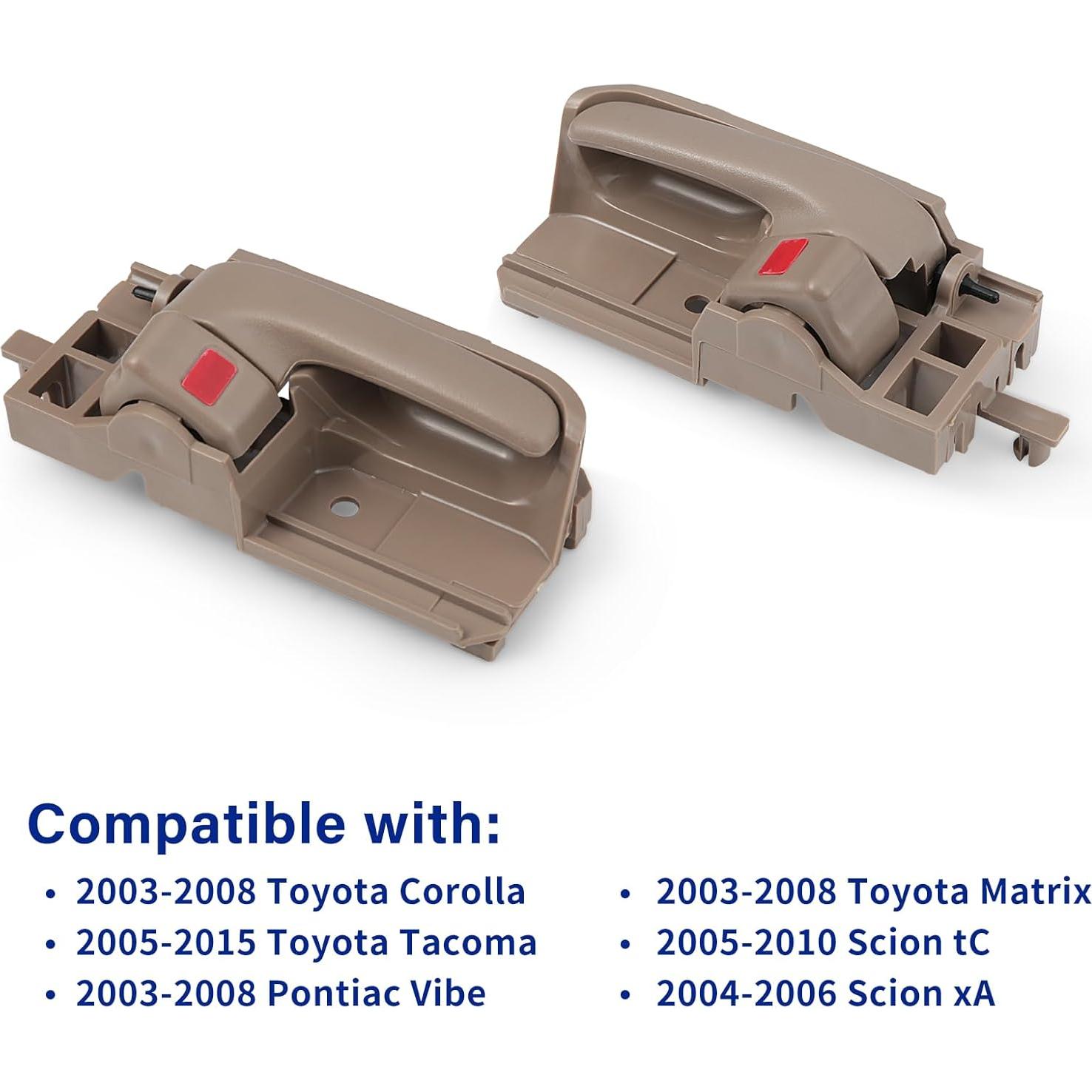 Juego de Manijas de Puerta Interior Lcyolada Beige 2 Piezas