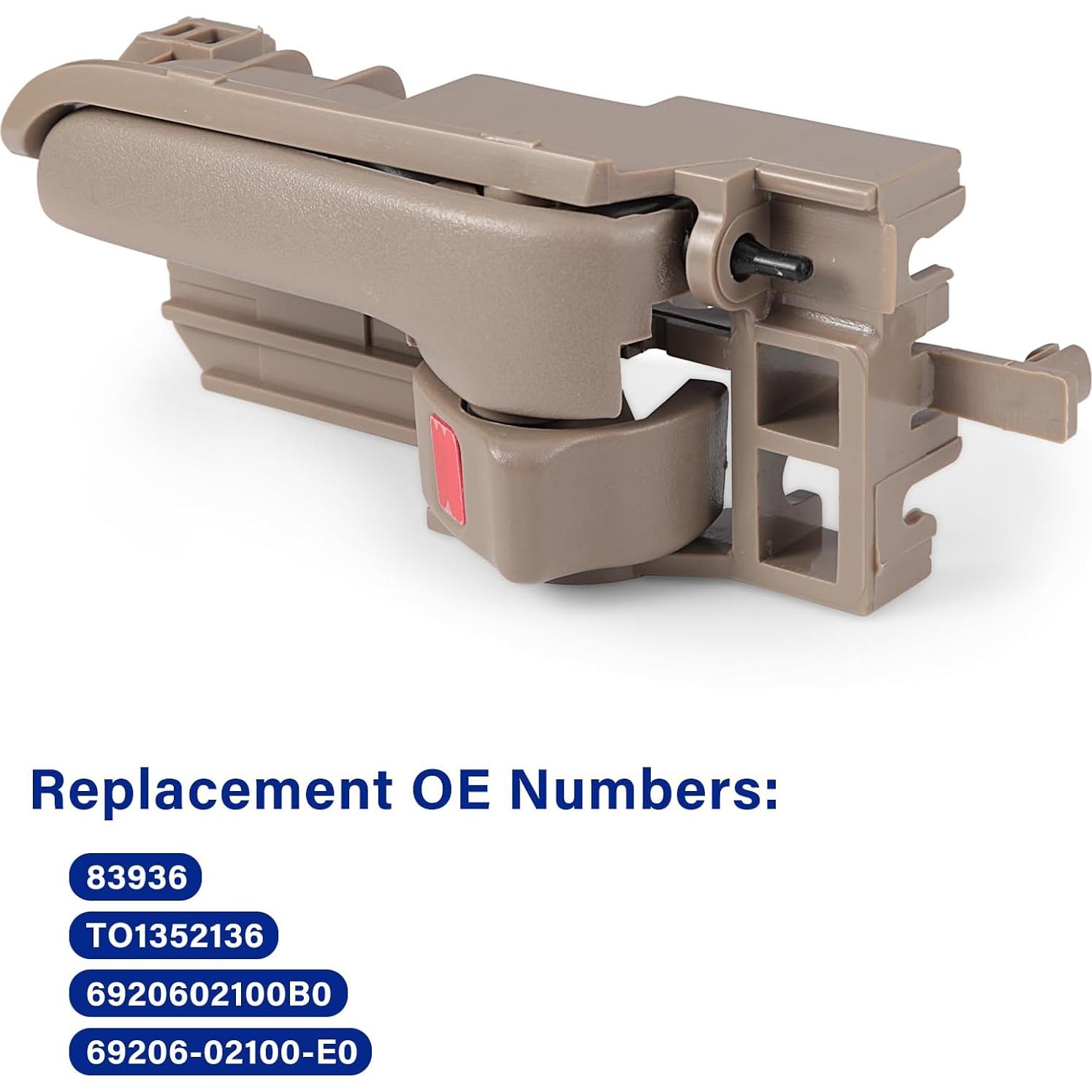Juego de Manijas de Puerta Interior Lcyolada Beige 2 Piezas