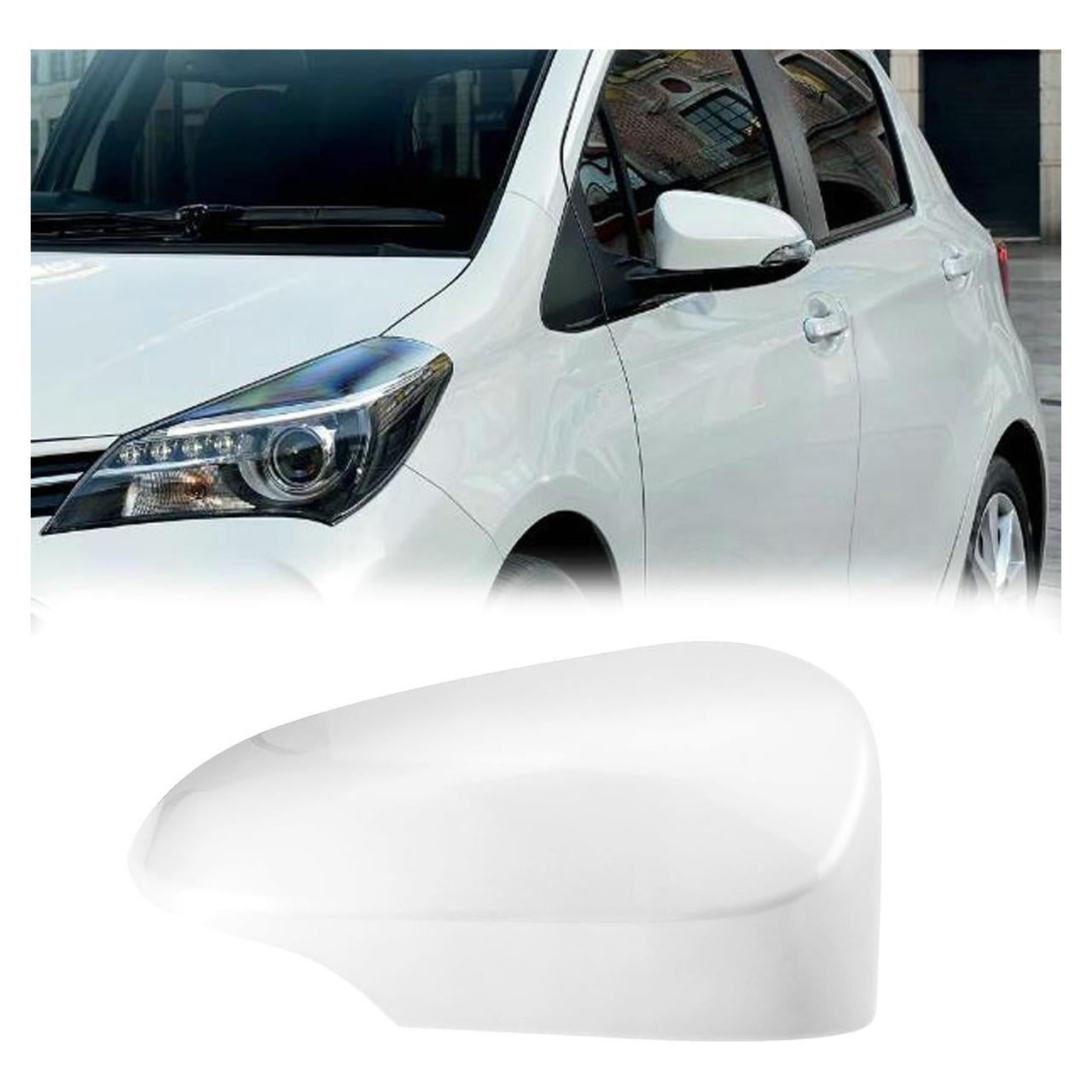 Tapa de Espejo Retrovisor Toyota Yaris 2012-2019 Blanca Izquierda