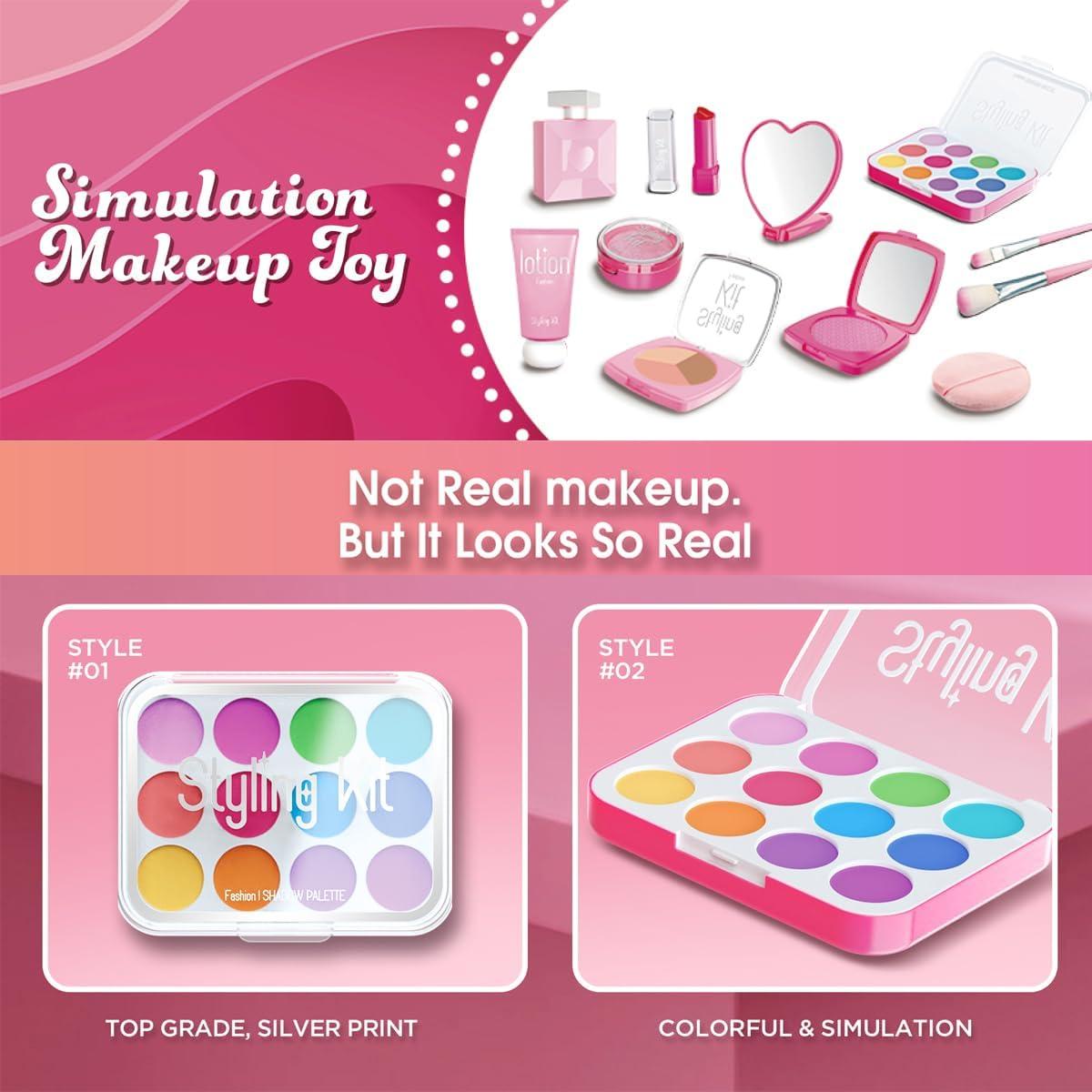 Kit de Maquillaje Simulado Cosaway para Niñas 3-5 Años