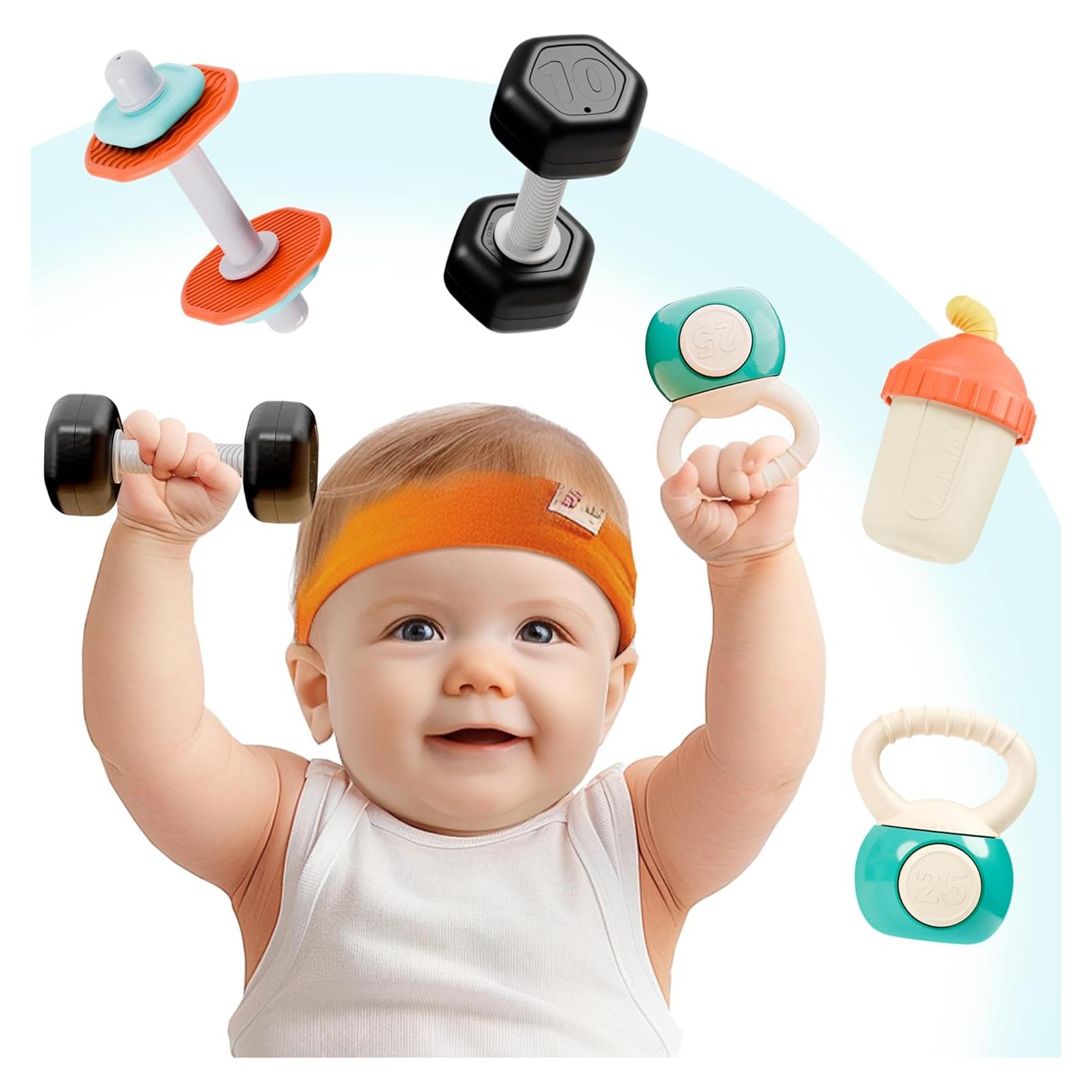 Conjunto de Sonajeros para Bebés iPlay, iLearn - Gimnasio 4 PCS