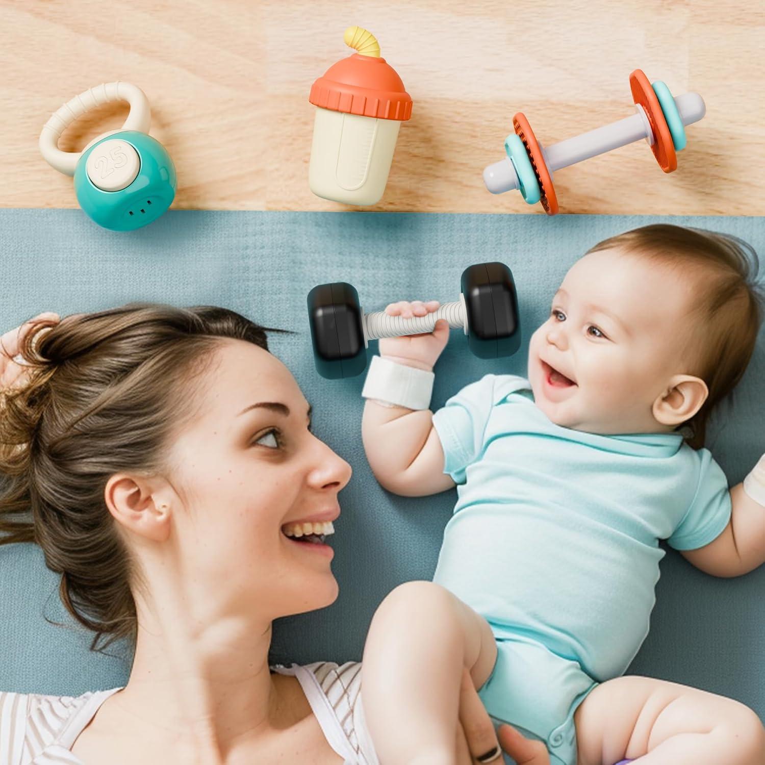 Conjunto de Sonajeros para Bebés iPlay, iLearn - Gimnasio 4 PCS