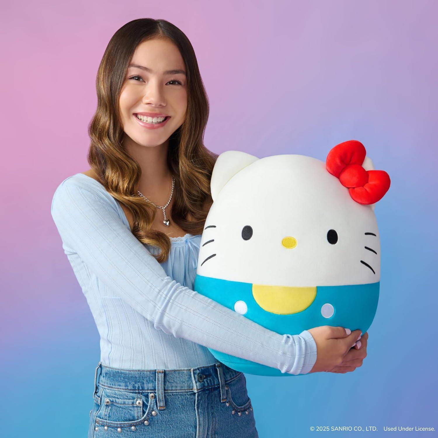 Peluche Squishmallows Hello Kitty 35.56cm Jazwares Azul