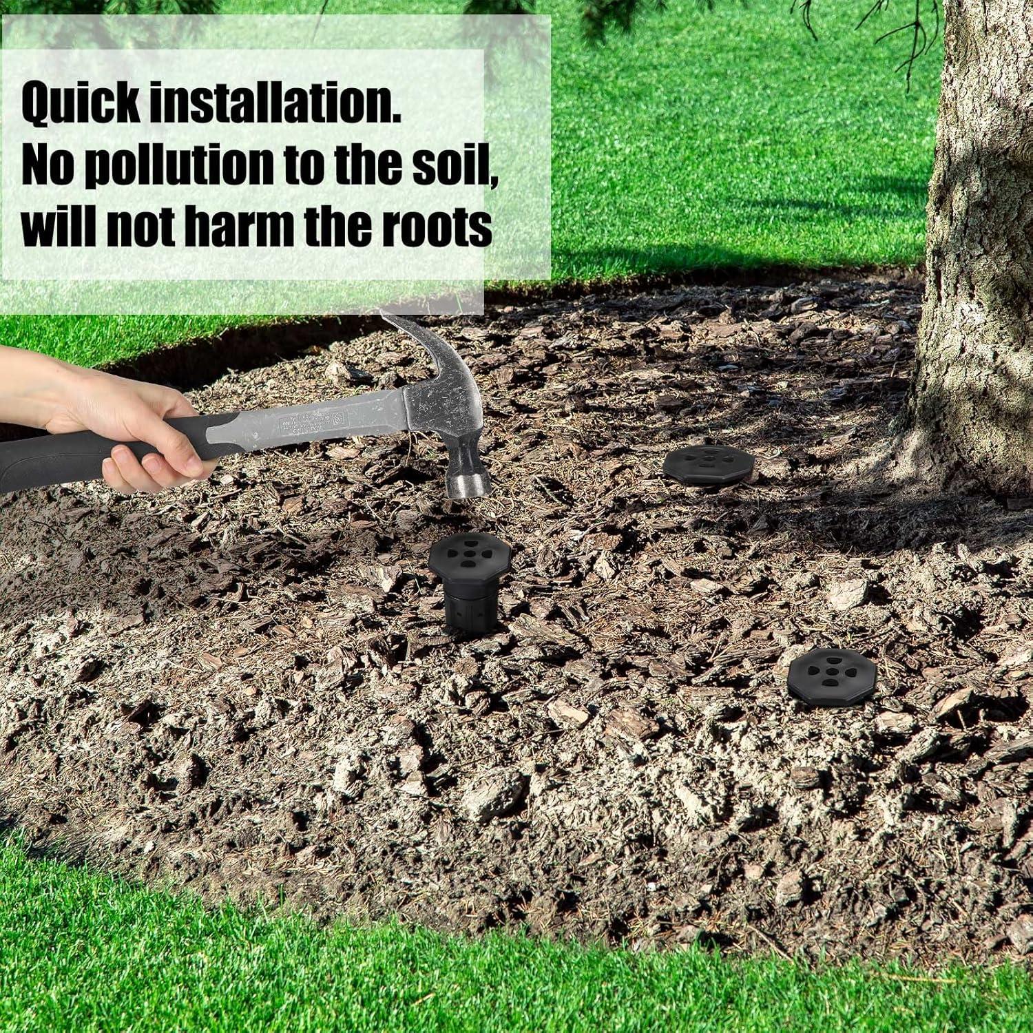 Paquete de 6 estacas de riego Briwooody para jardín