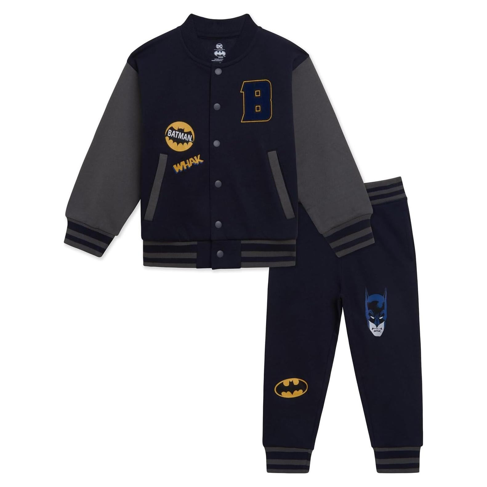 Conjunto chaqueta bomber y jogger Batman DC Comics 2T-14-16