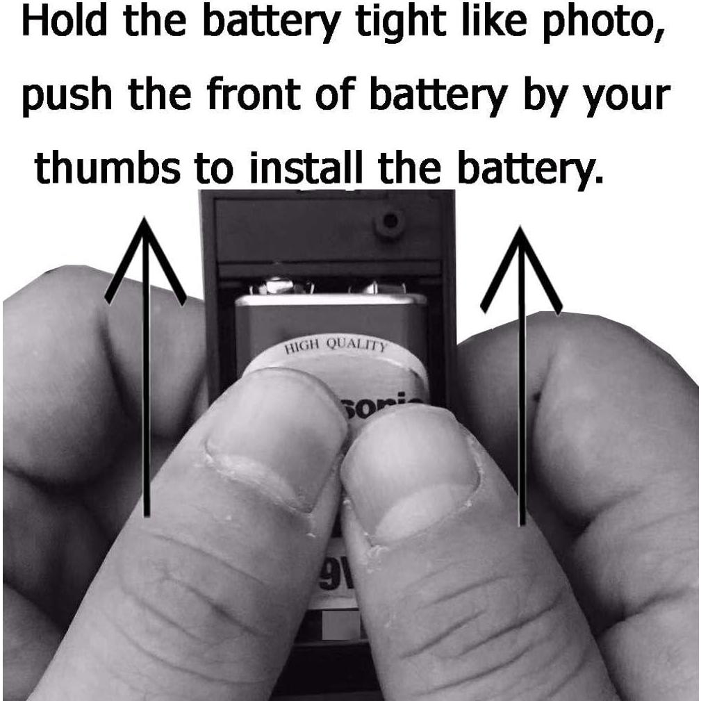 Soporte de Batería 9V LAMPVPATH con Interruptor - Paquete de 2