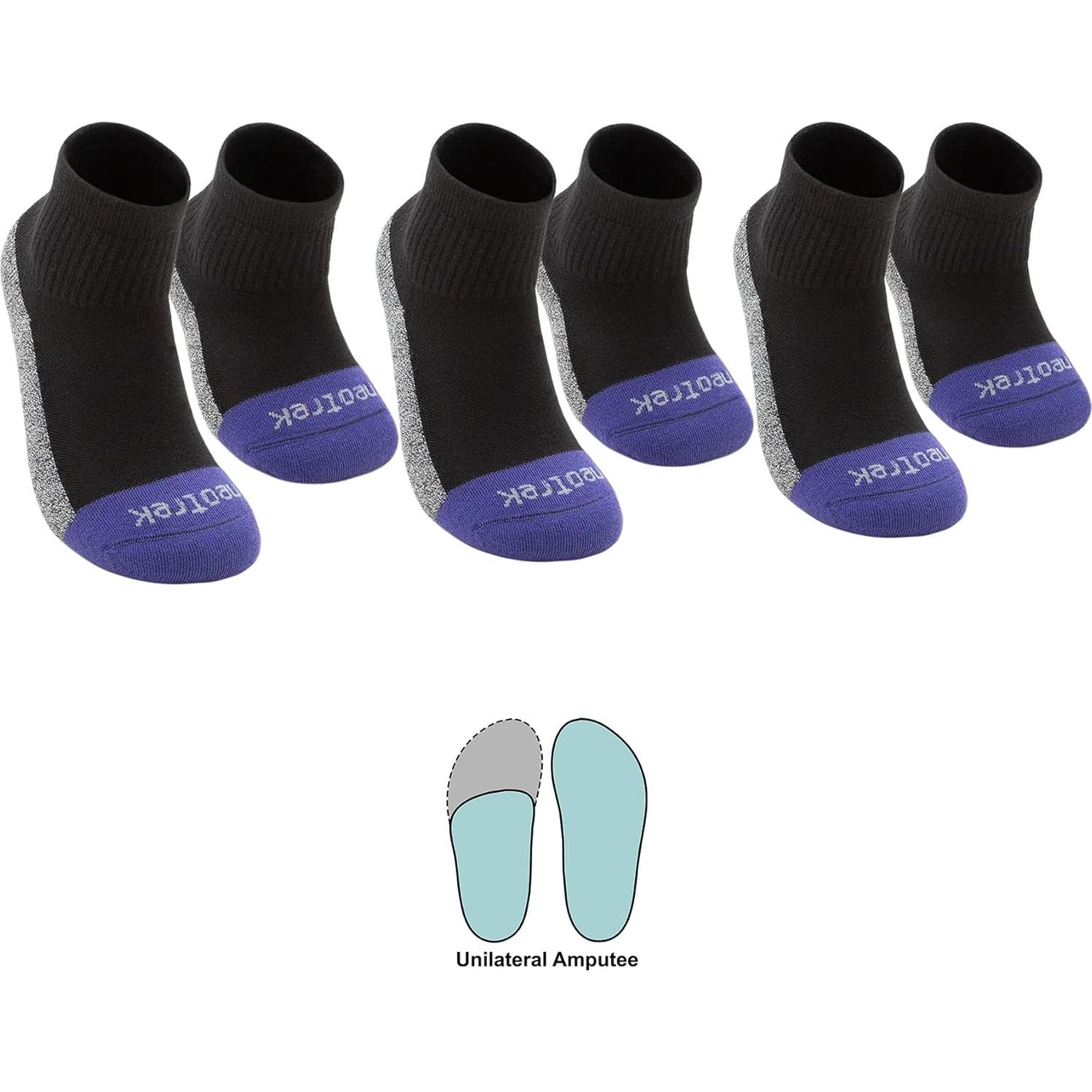 Calcetines Transmet Qtr Crew NeoTrek para Amputados - 3 Pairs