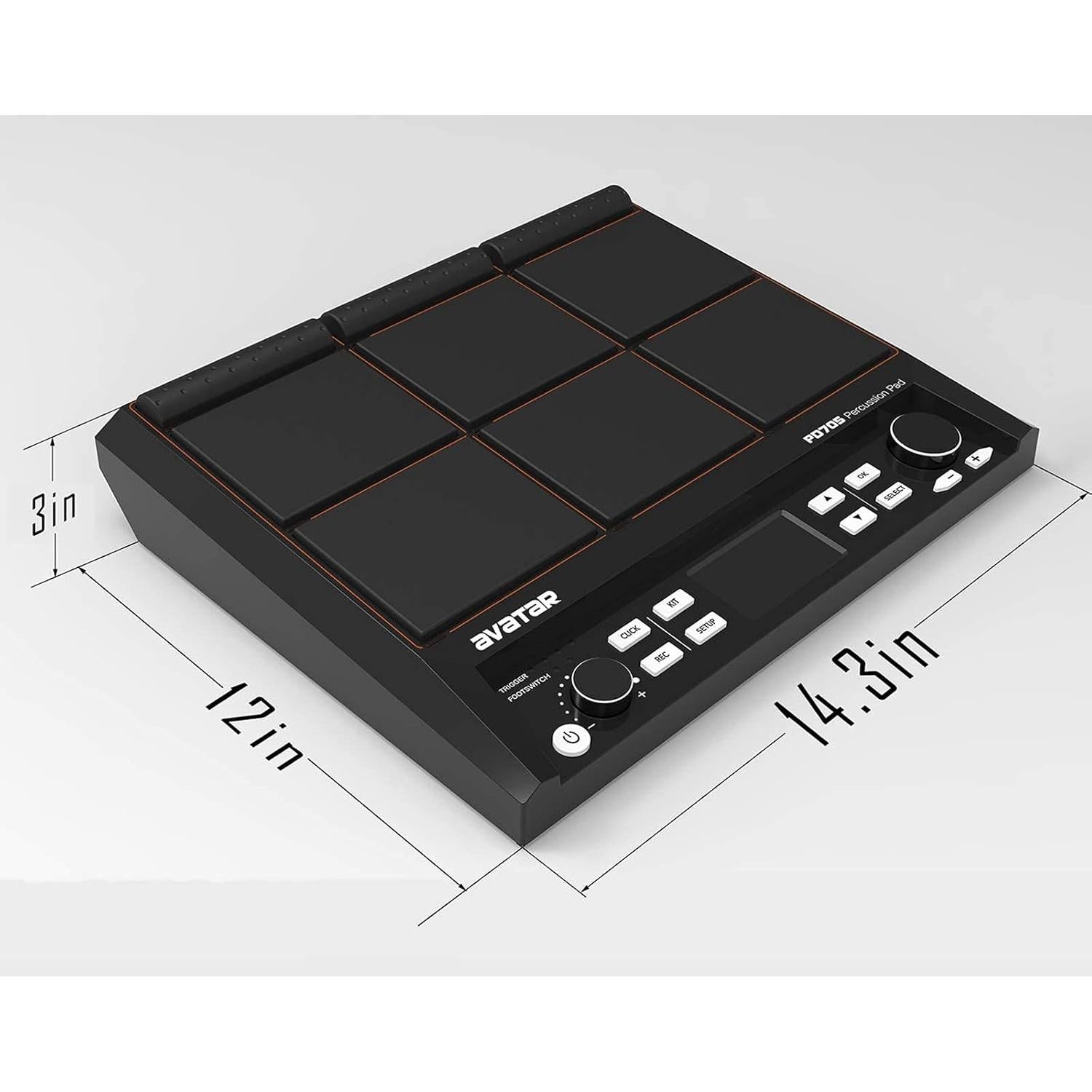 Pad de Percusión PD705 HXW 9 Pads 592 Sonidos USB MIDI