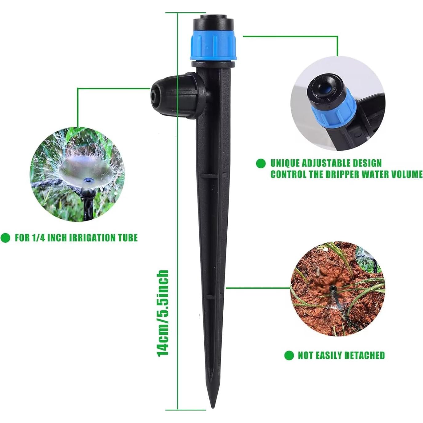 Emisores de riego por goteo FULAIERGD 25pcs Ajustables 360°