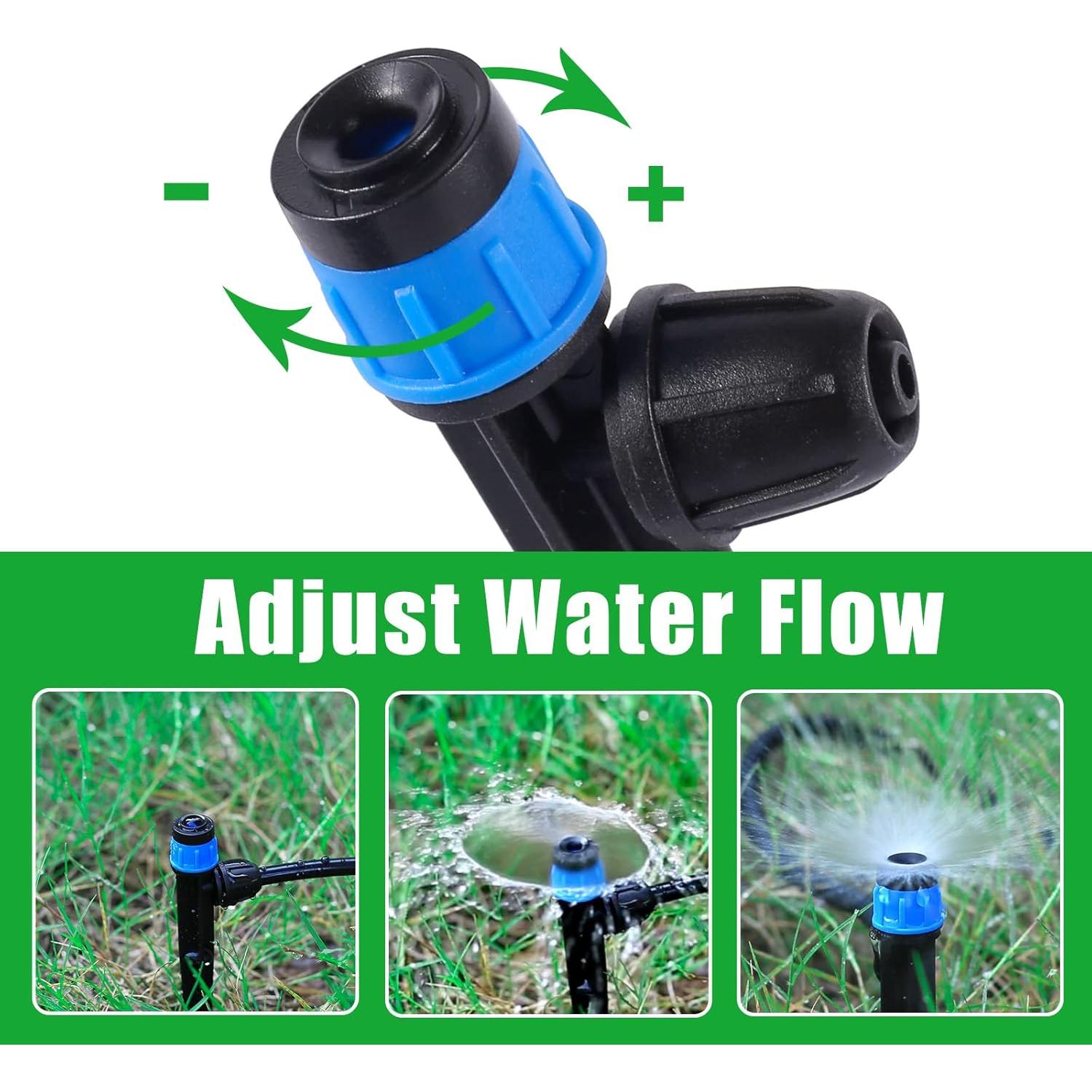 Emisores de riego por goteo FULAIERGD 25pcs Ajustables 360°