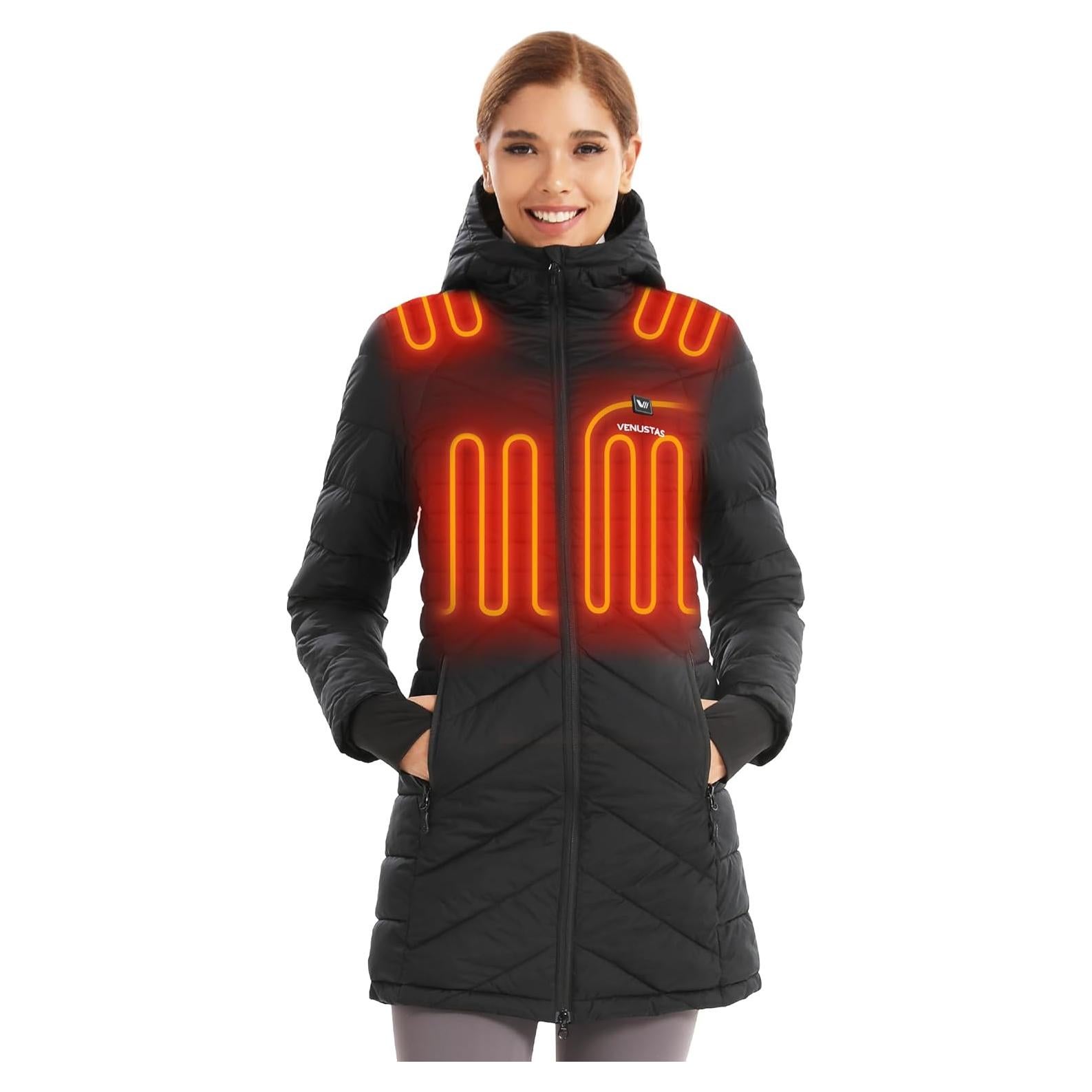 Chaqueta Térmica Larga Venustas para Mujeres, 100% Reciclada