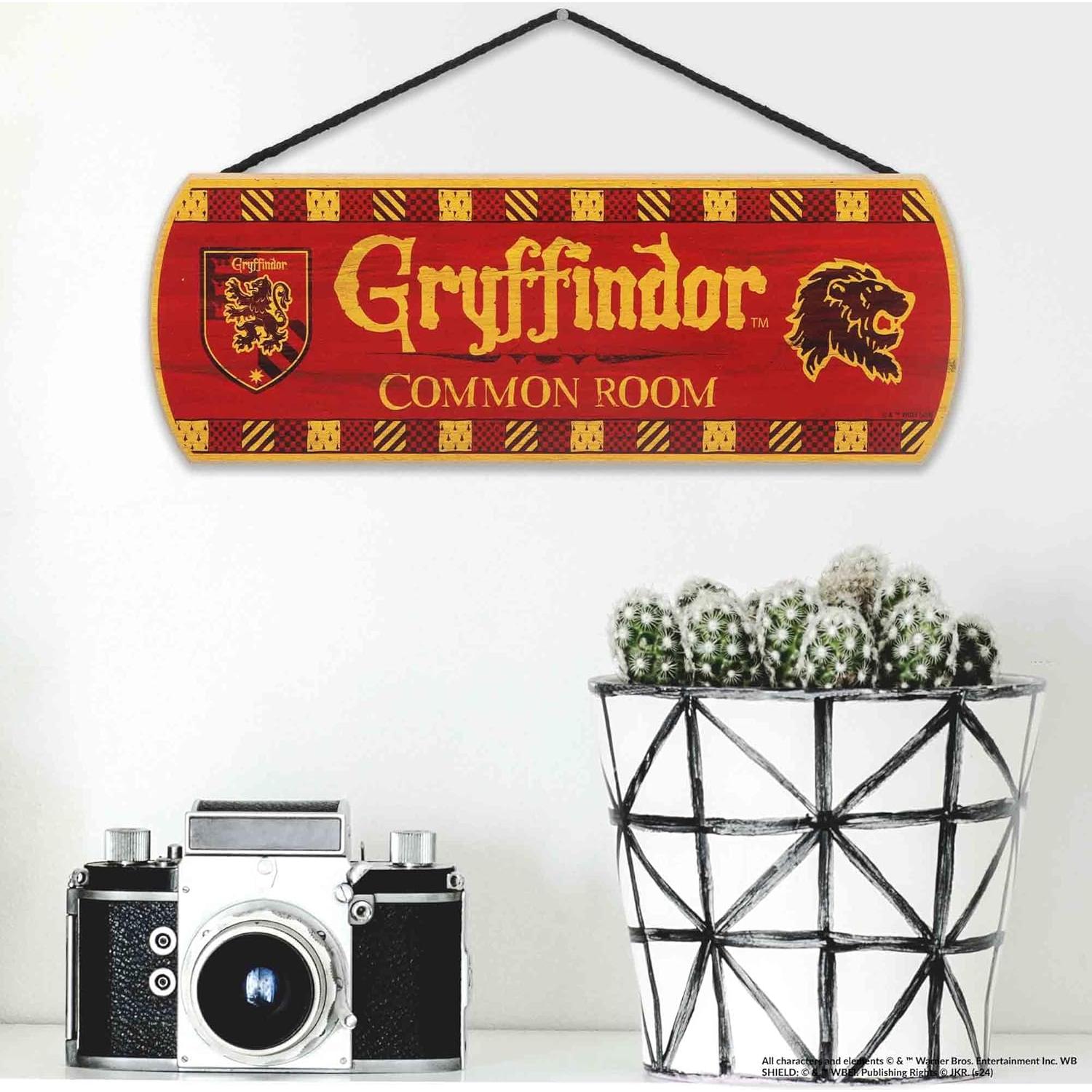 Cartel Decorativo Harry Potter Gryffindor 33.8x12.1 cm