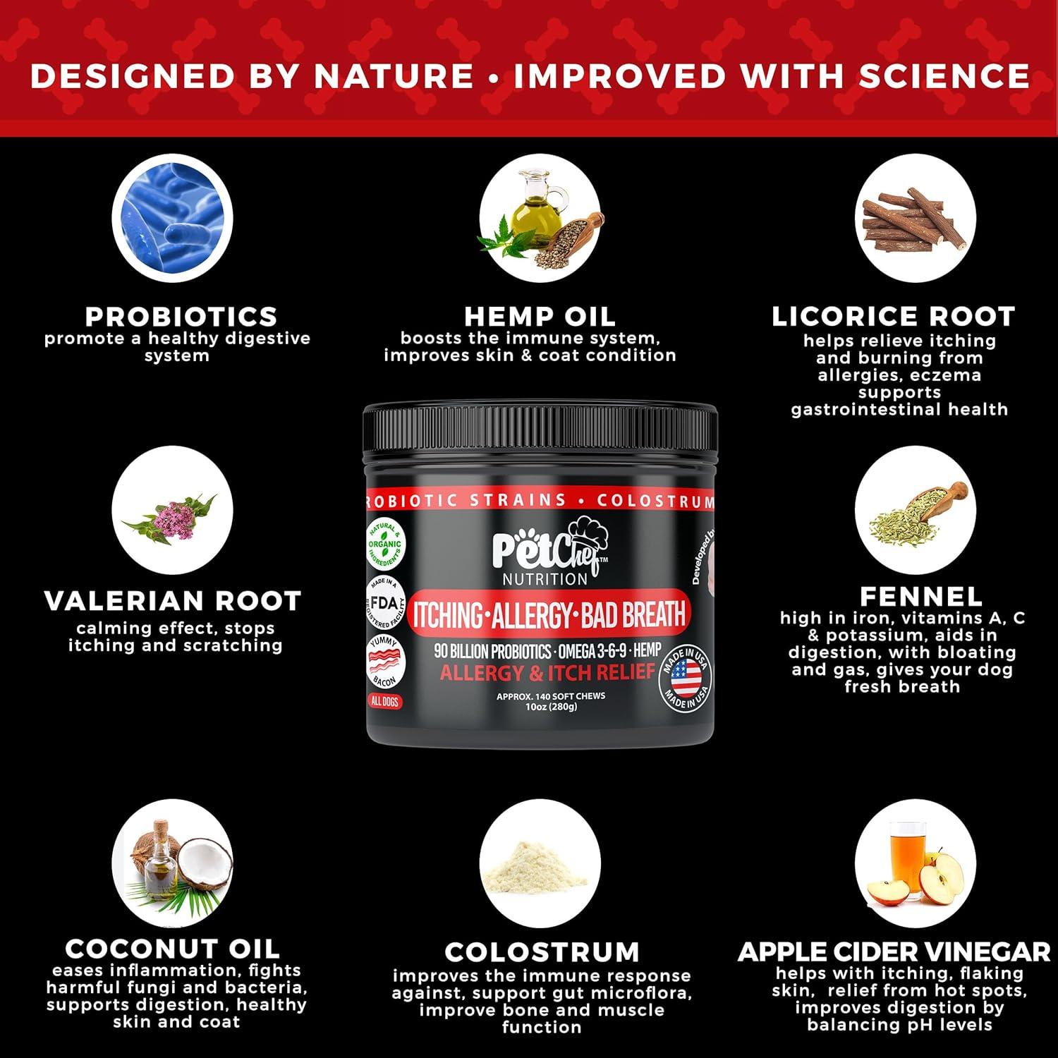 Masticables para Alergias en Perros Pet Chef - Omega 3, 280g